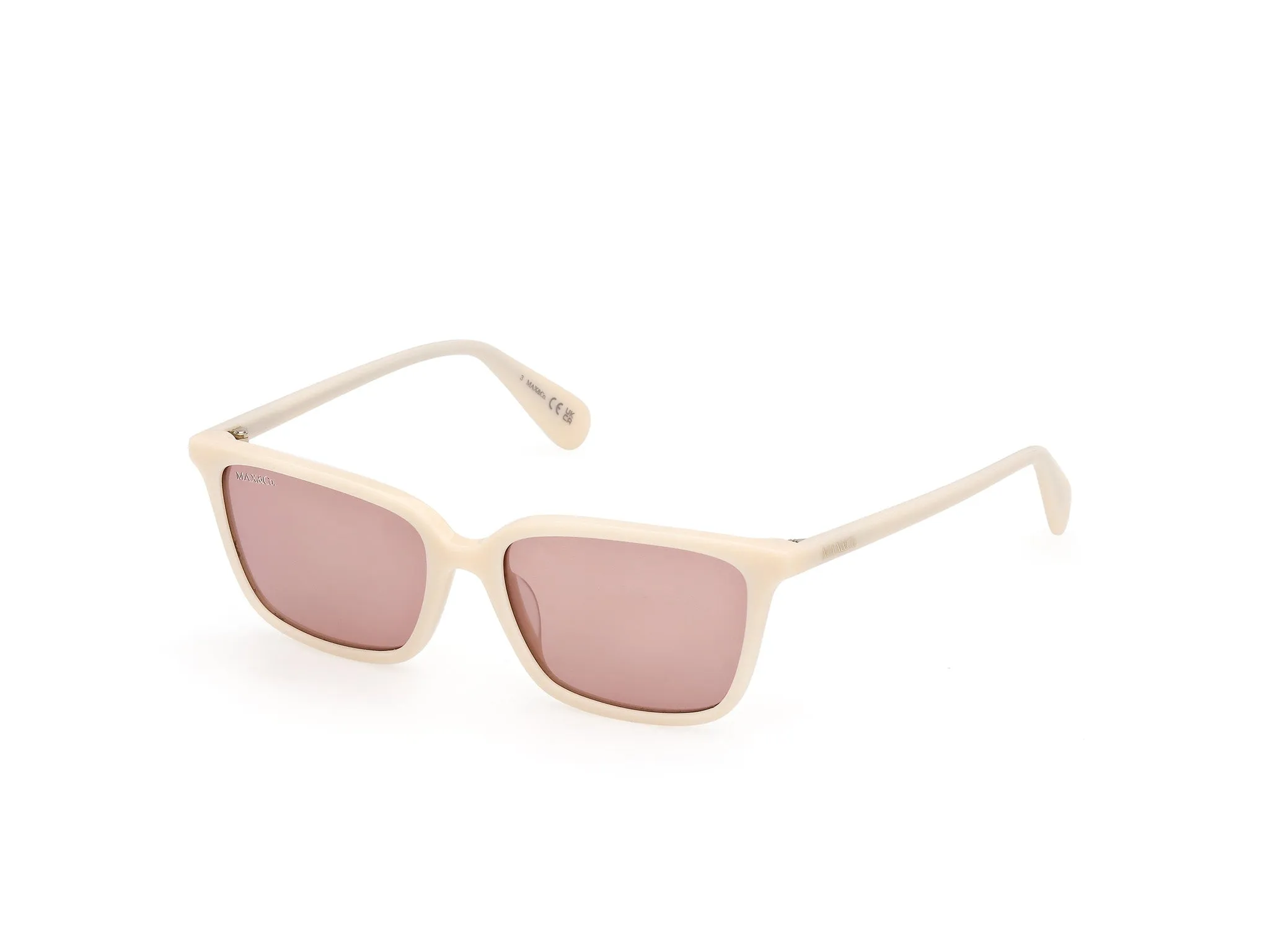MAX&Co MO0165 21S Occhiali da sole Bianco Bordeaux Squadrata Normale - immagine 1