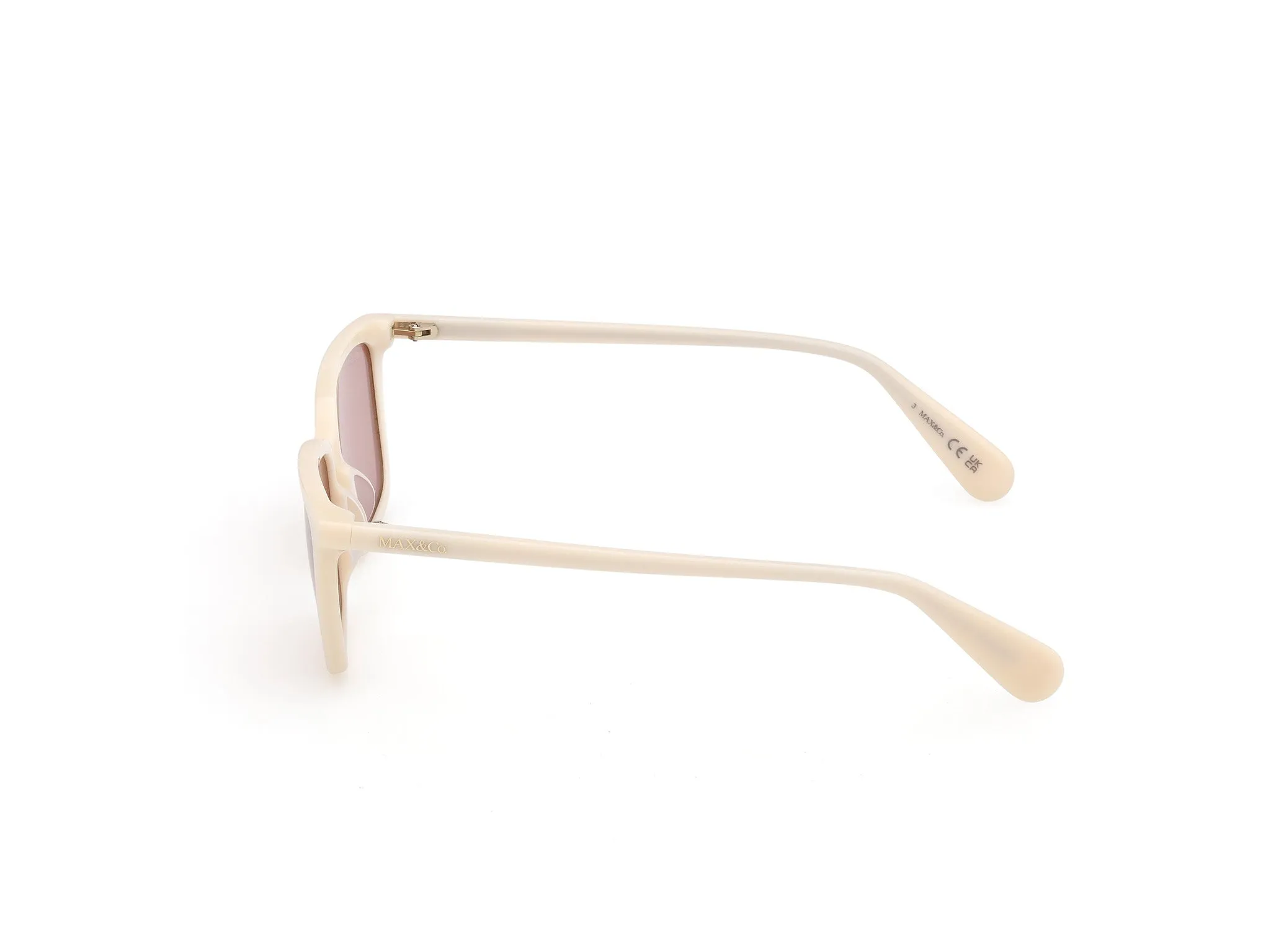 MAX&Co MO0165 21S Occhiali da sole Bianco Bordeaux Squadrata Normale - immagine 3