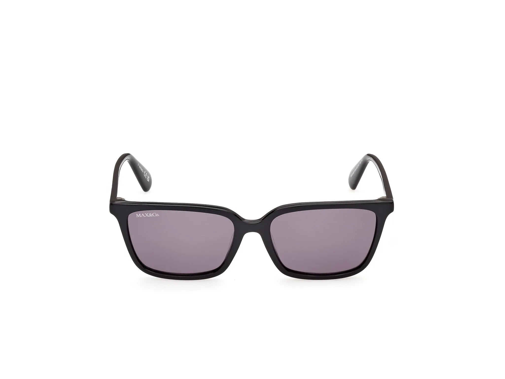 MAX&Co MO0165 01A Occhiali da sole Nero Fumo Squadrata Normale - immagine 2