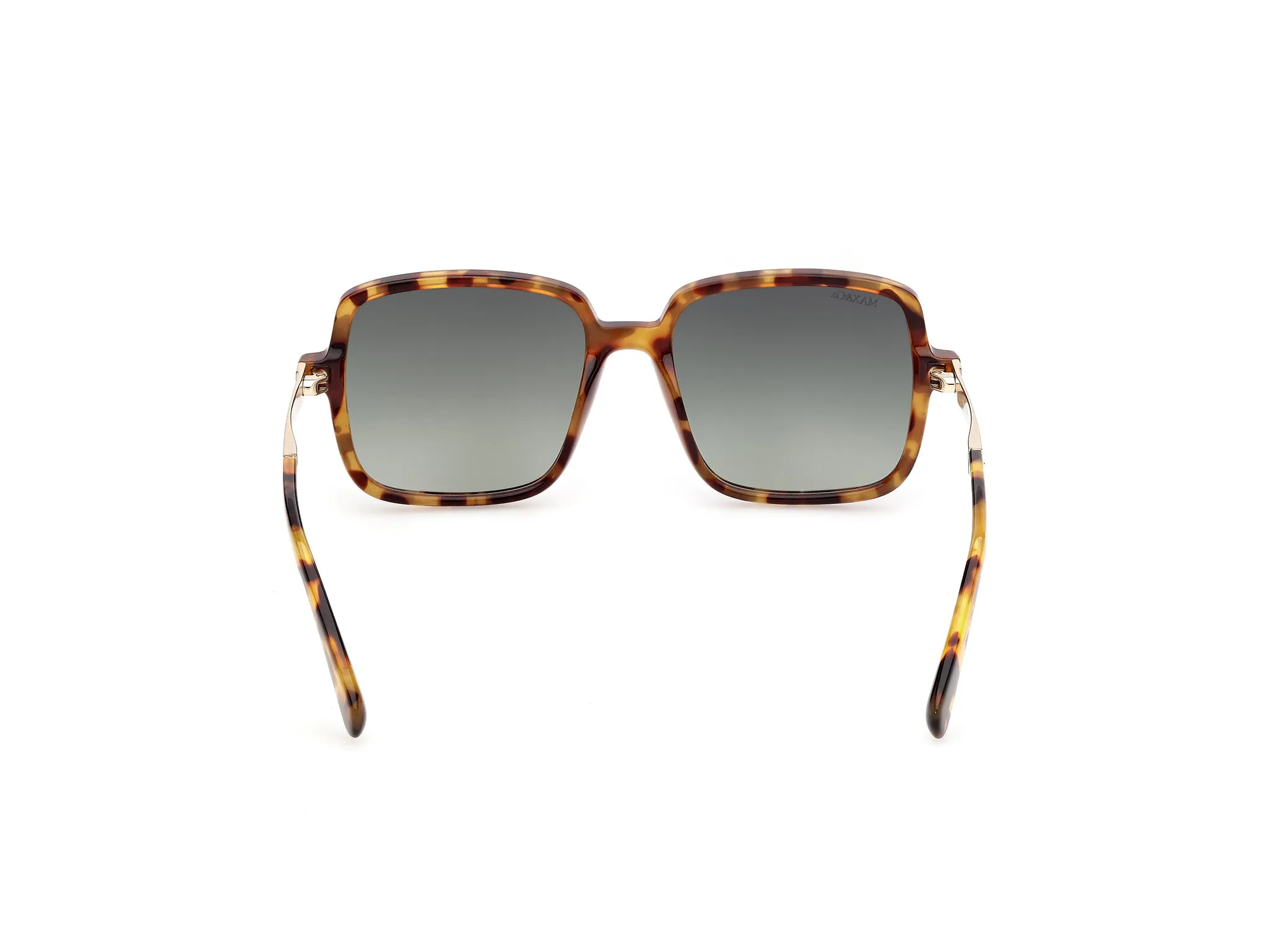 MAX&Co MO0164 53P Occhiali da sole Havana Verde Squadrata Normale - immagine 4