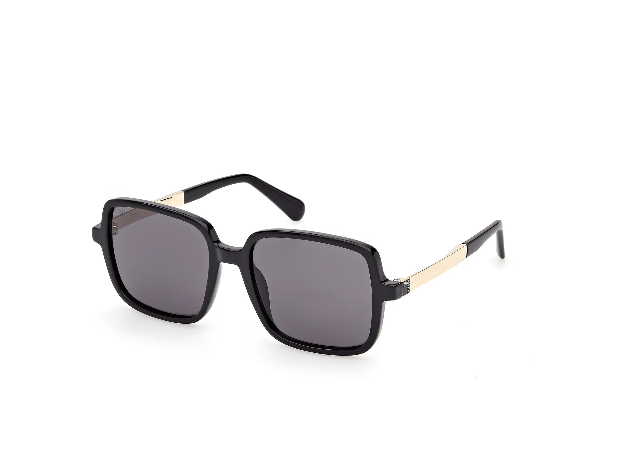 MAX&Co MO0164 01A Occhiali da sole Nero Fumo Squadrata Normale - immagine 1