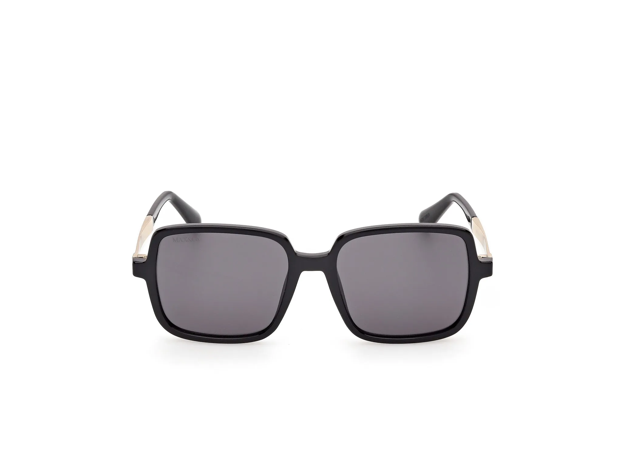MAX&Co MO0164 01A Occhiali da sole Nero Fumo Squadrata Normale - immagine 2