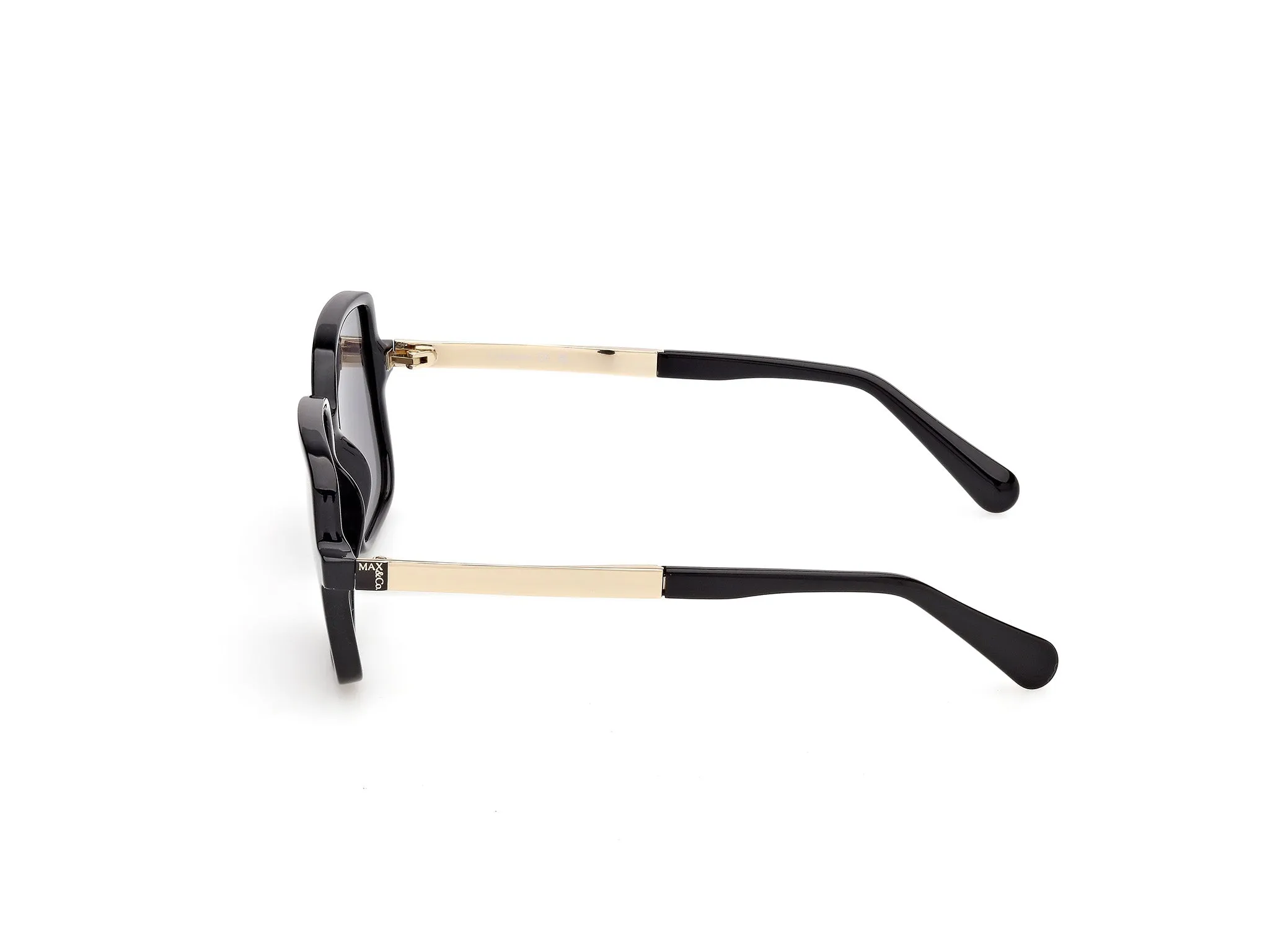 MAX&Co MO0164 01A Occhiali da sole Nero Fumo Squadrata Normale - immagine 3