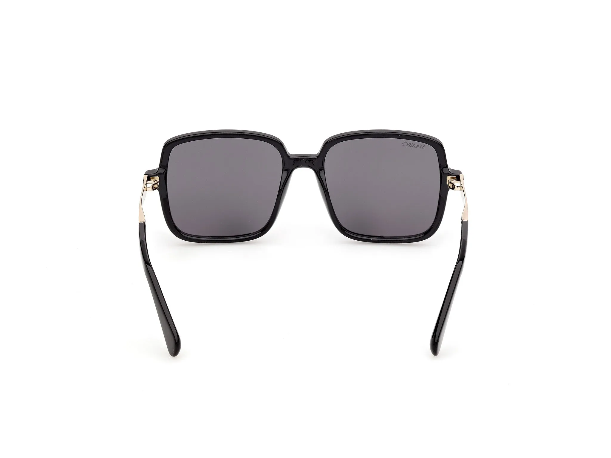 MAX&Co MO0164 01A Occhiali da sole Nero Fumo Squadrata Normale - immagine 4