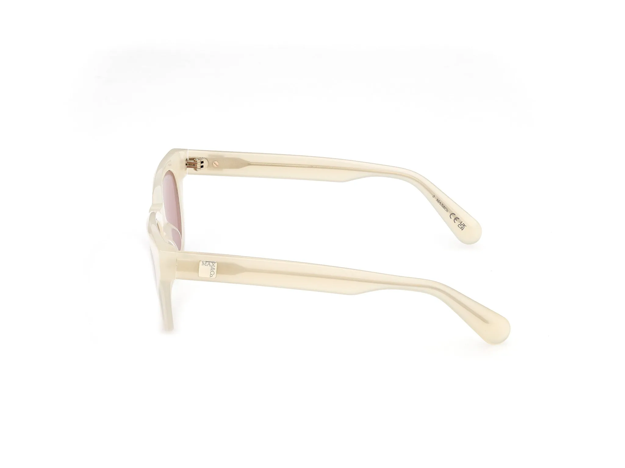 MAX&Co MO0163 21S Occhiali da sole Bianco Bordeaux Farfalla Normale - immagine 3