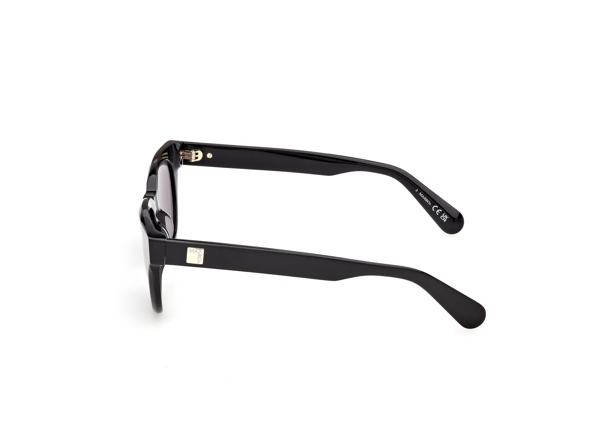 MAX&Co MO0163 01A Occhiali da sole Nero Fumo Farfalla Normale - immagine 3