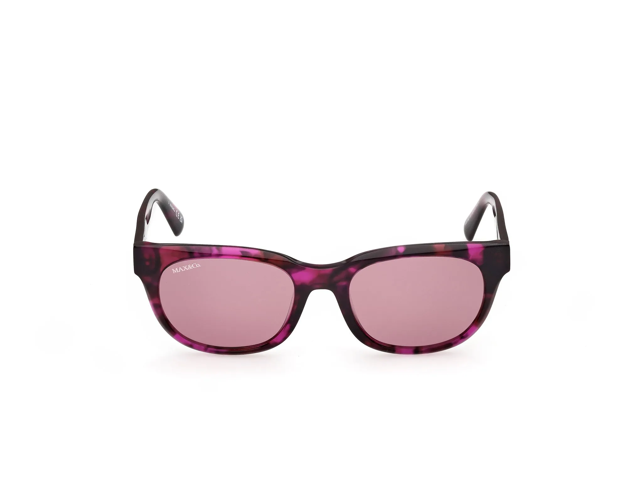 MAX&Co MO0163 55Y Occhiali da sole Havana Viola Farfalla Normale - immagine 2