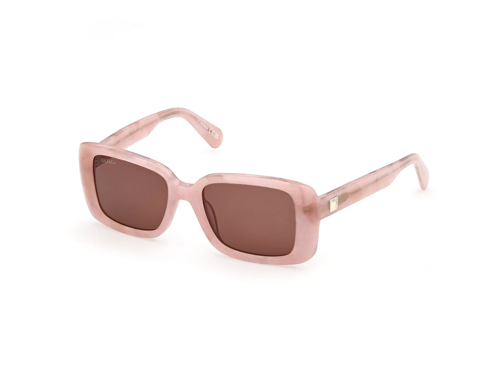 MAX&Co MO0162 74E Occhiali da sole Rosa Marrone Squadrata Normale - immagine 1