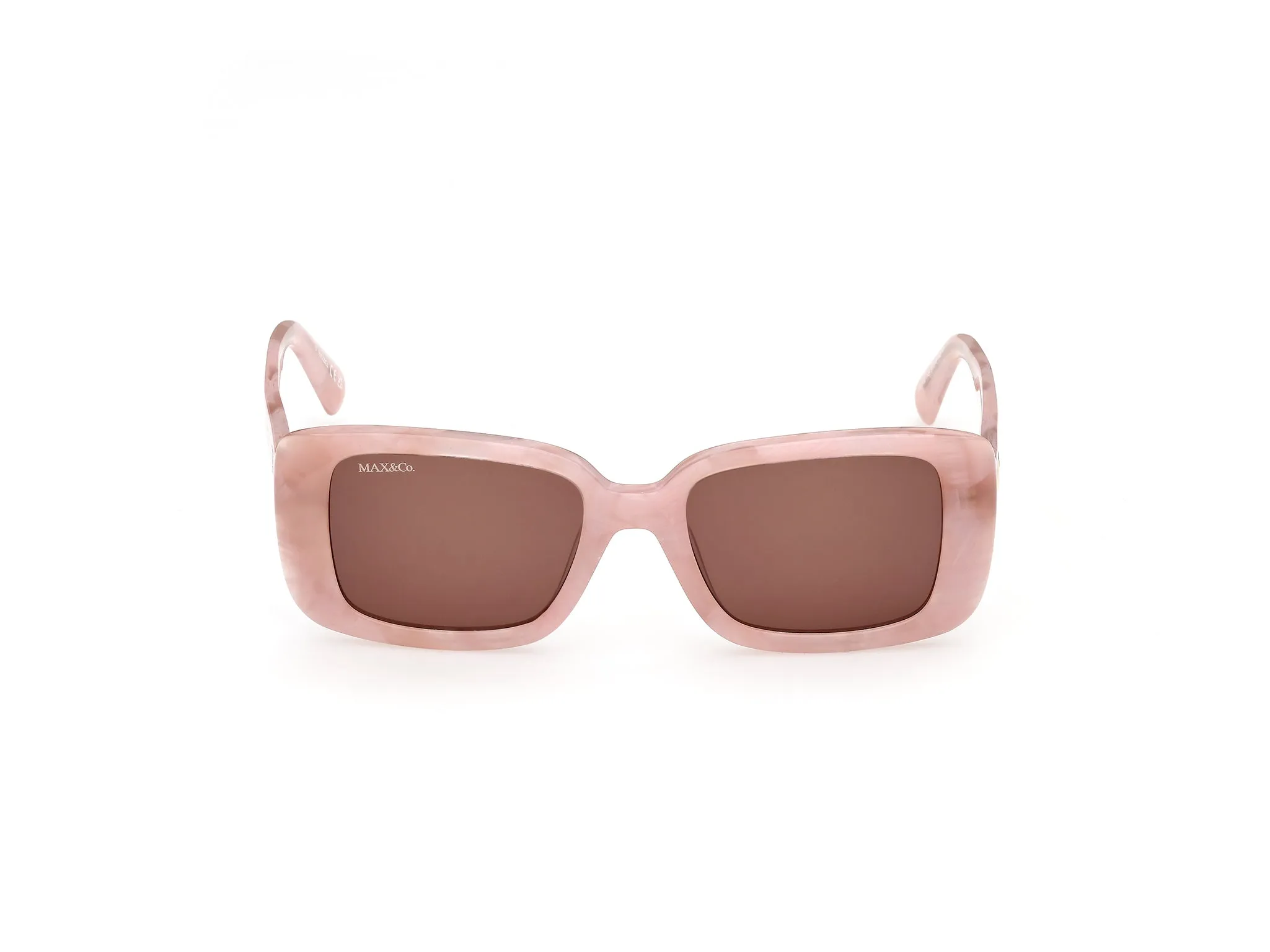 MAX&Co MO0162 74E Occhiali da sole Rosa Marrone Squadrata Normale - immagine 2