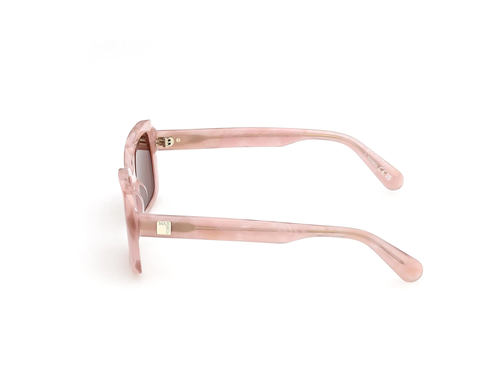 MAX&Co MO0162 74E Occhiali da sole Rosa Marrone Squadrata Normale - immagine 3