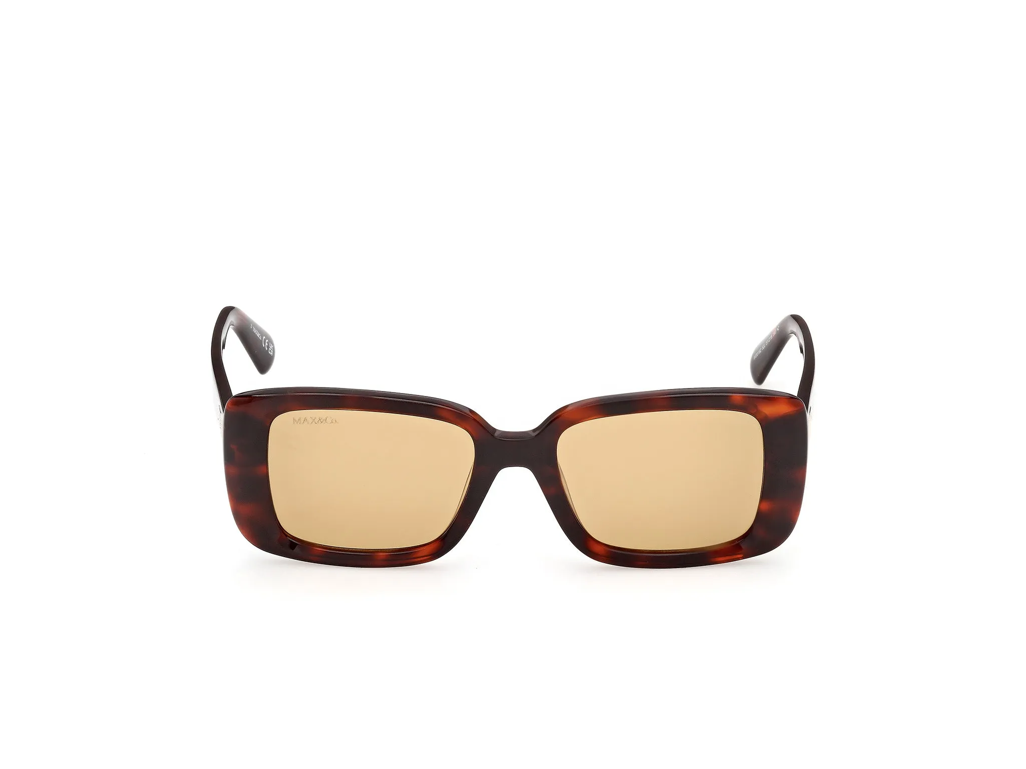 MAX&Co MO0162 52J Occhiali da sole Havana Roviex Squadrata Normale - immagine 2