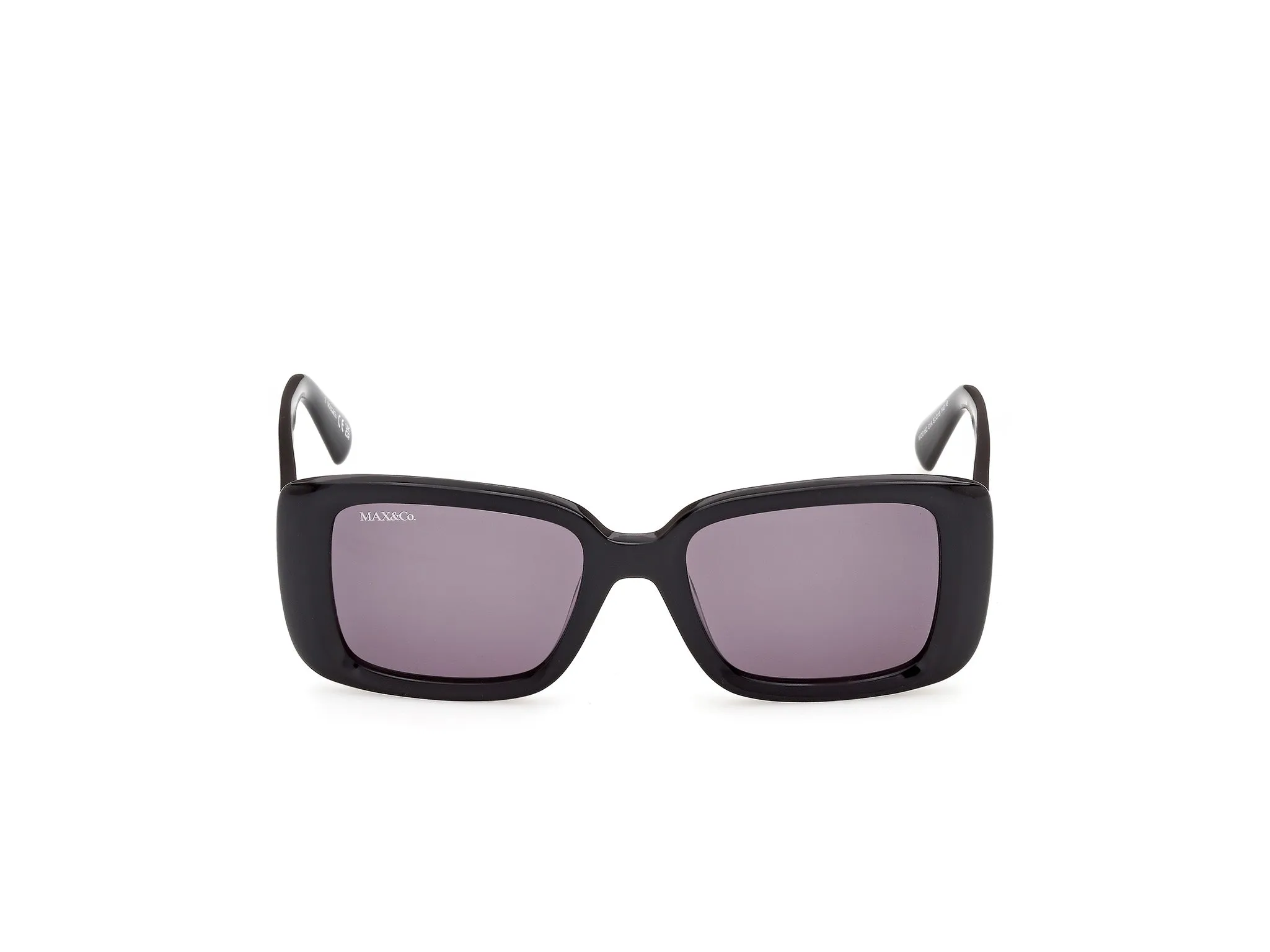 MAX&Co MO0162 01A Occhiali da sole Nero Fumo Squadrata Normale - immagine 2