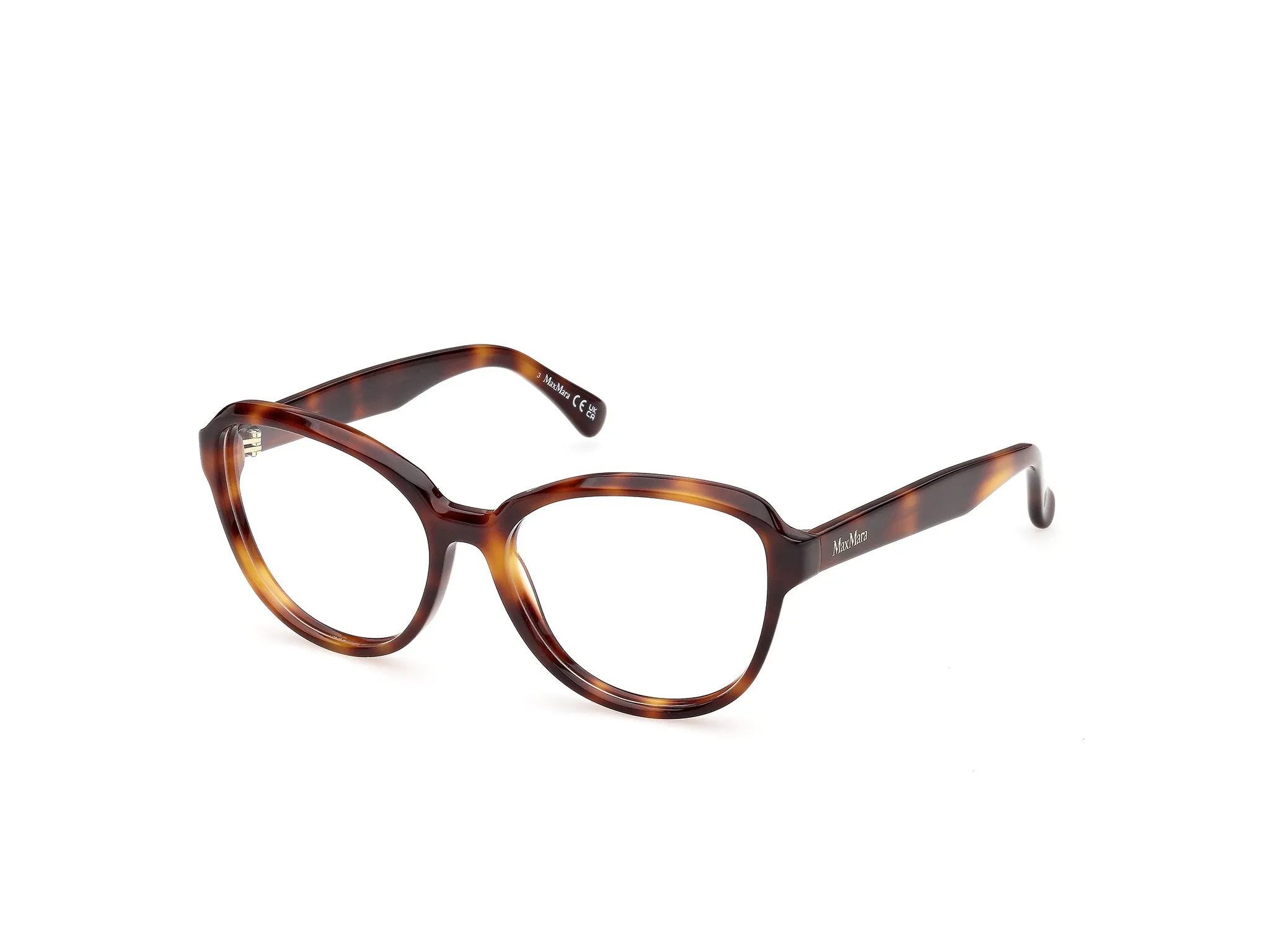 Max Mara MM5249 52 Montature da vista Havana Rotonda Normale - immagine 1