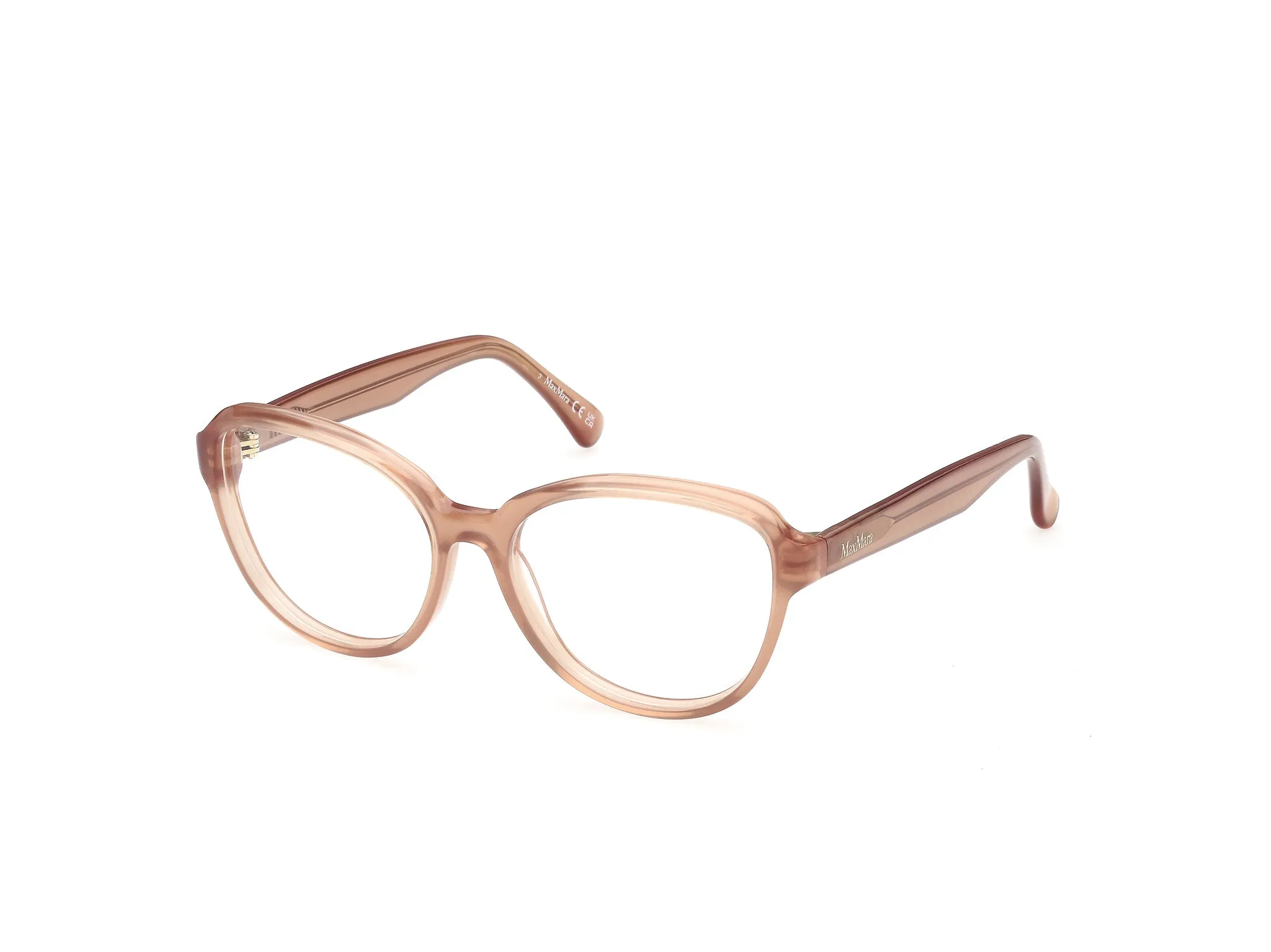 Max Mara MM5249 45 Montature da vista Beige Rotonda Normale - immagine 1