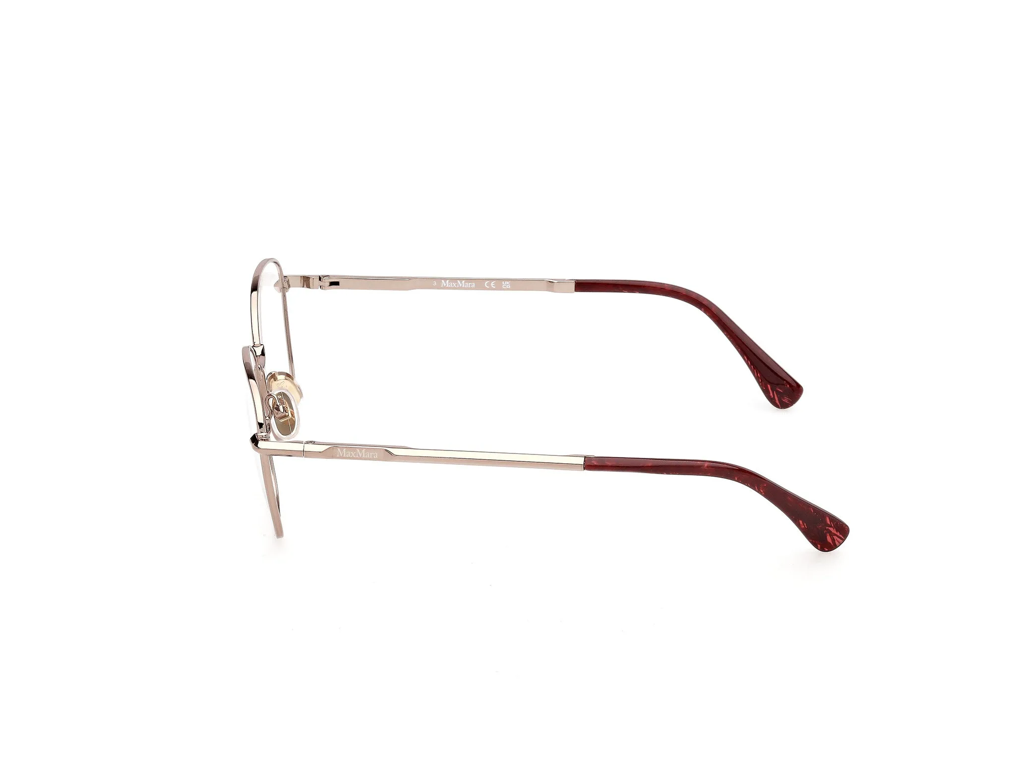 Max Mara MM5246 36 Montature da vista Metallo Bronzo Squadrata Normale - immagine 3