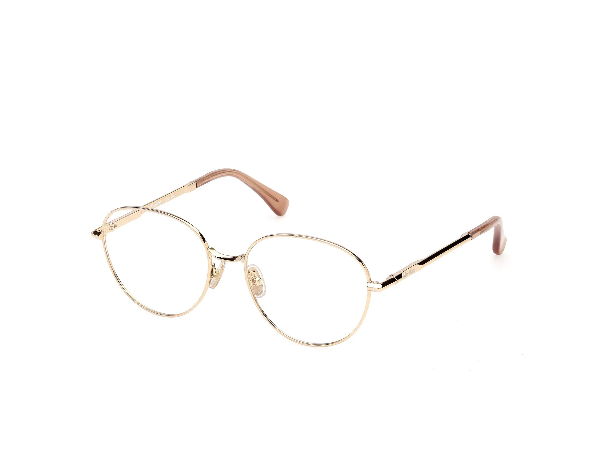 Max Mara MM5245 32 Montature da vista Metallo Oro Rotonda Normale - immagine 1