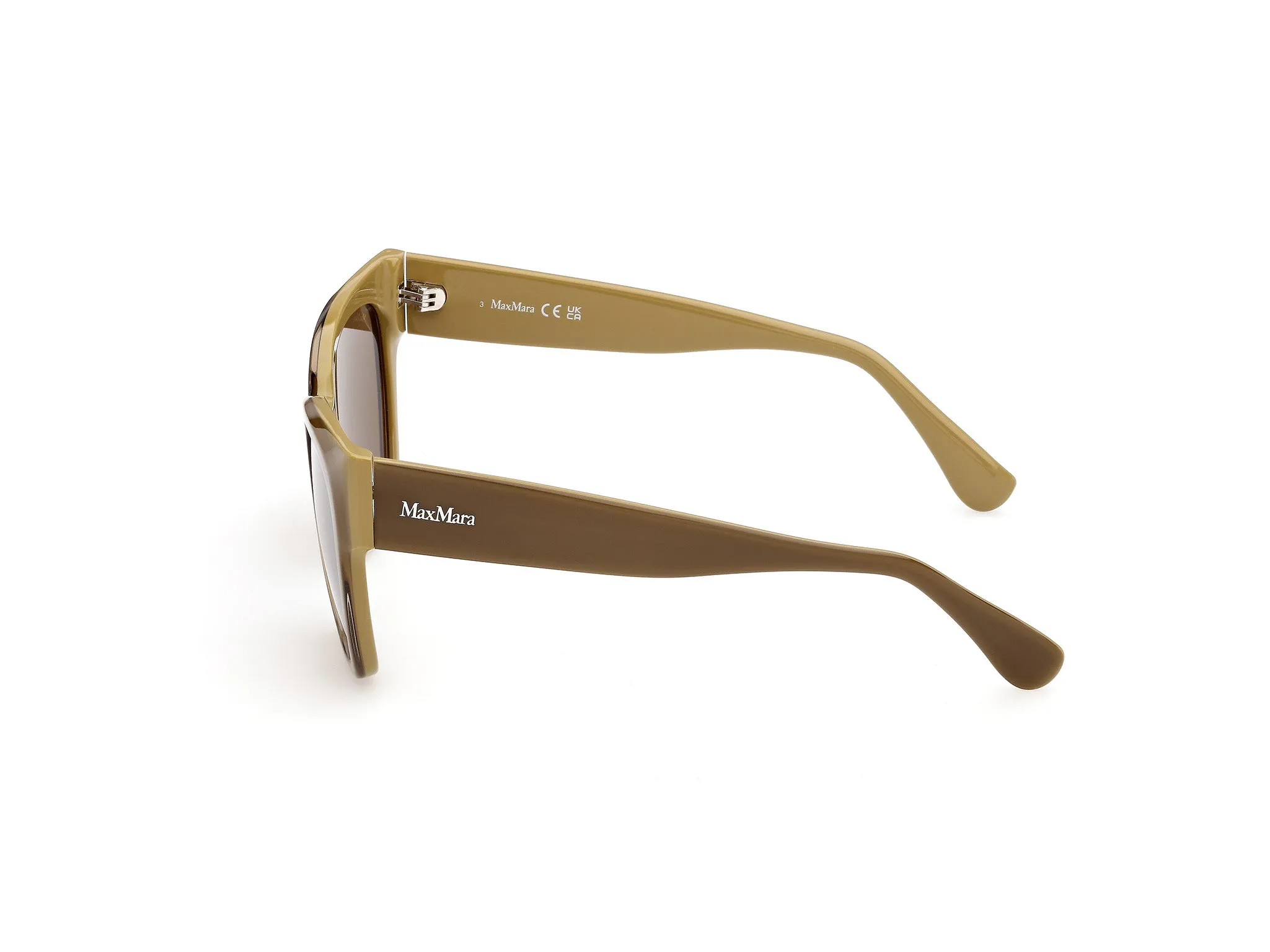 Max Mara MM0204 95N Occhiali da sole Verde Verde Squadrata Normale - immagine 3