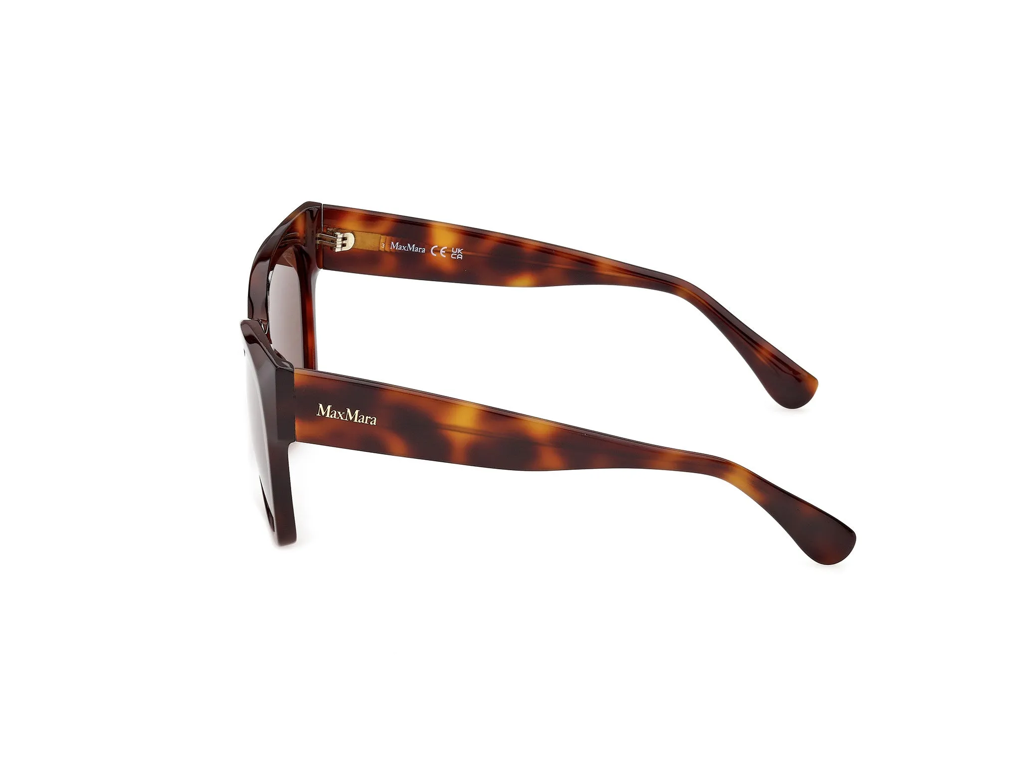 Max Mara MM0204 52E Occhiali da sole Havana Marrone Squadrata Normale - immagine 3
