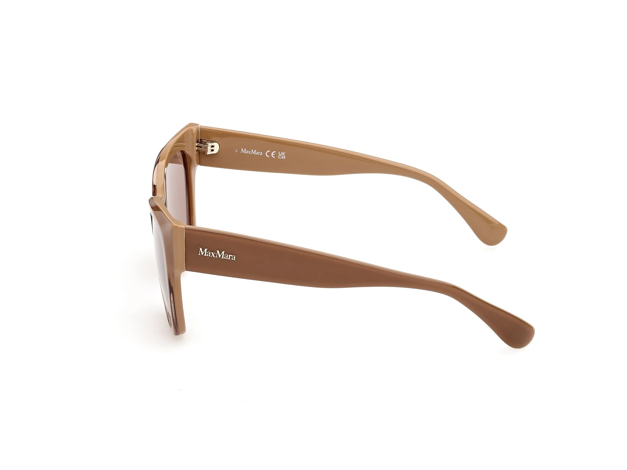 Max Mara MM0204 46E Occhiali da sole Marrone Marrone Squadrata Normale - immagine 3