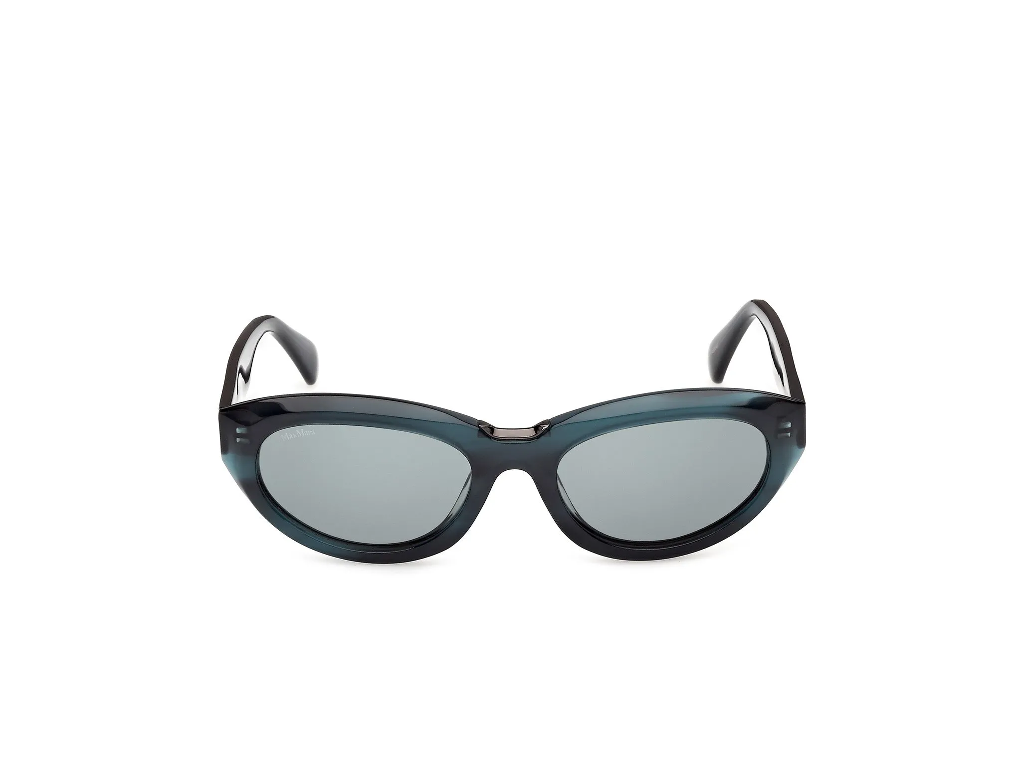 Max Mara MM0203 64N Occhiali da sole Marrone Verde Geometrica Normale - immagine 2