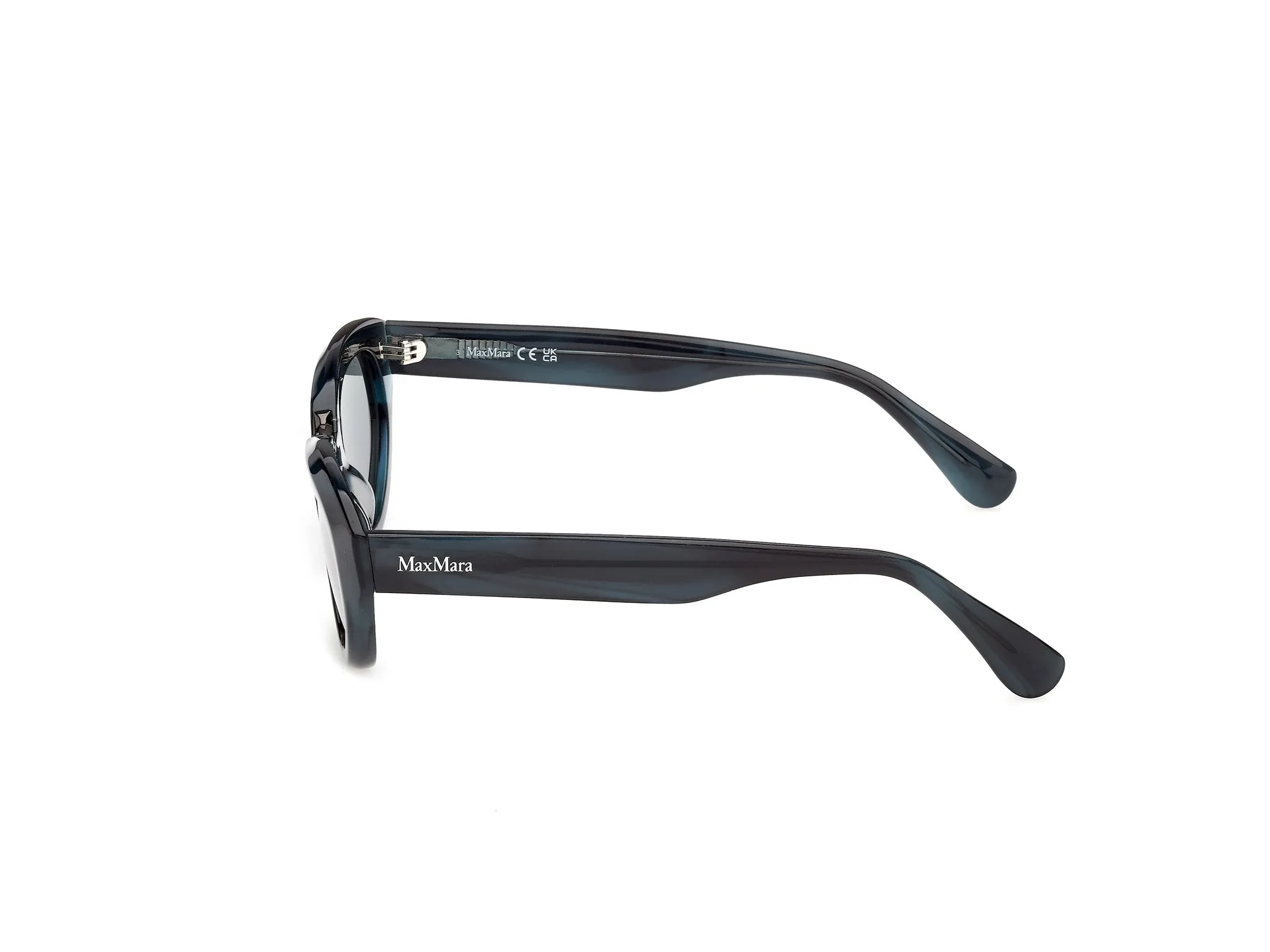 Max Mara MM0203 64N Occhiali da sole Marrone Verde Geometrica Normale - immagine 3