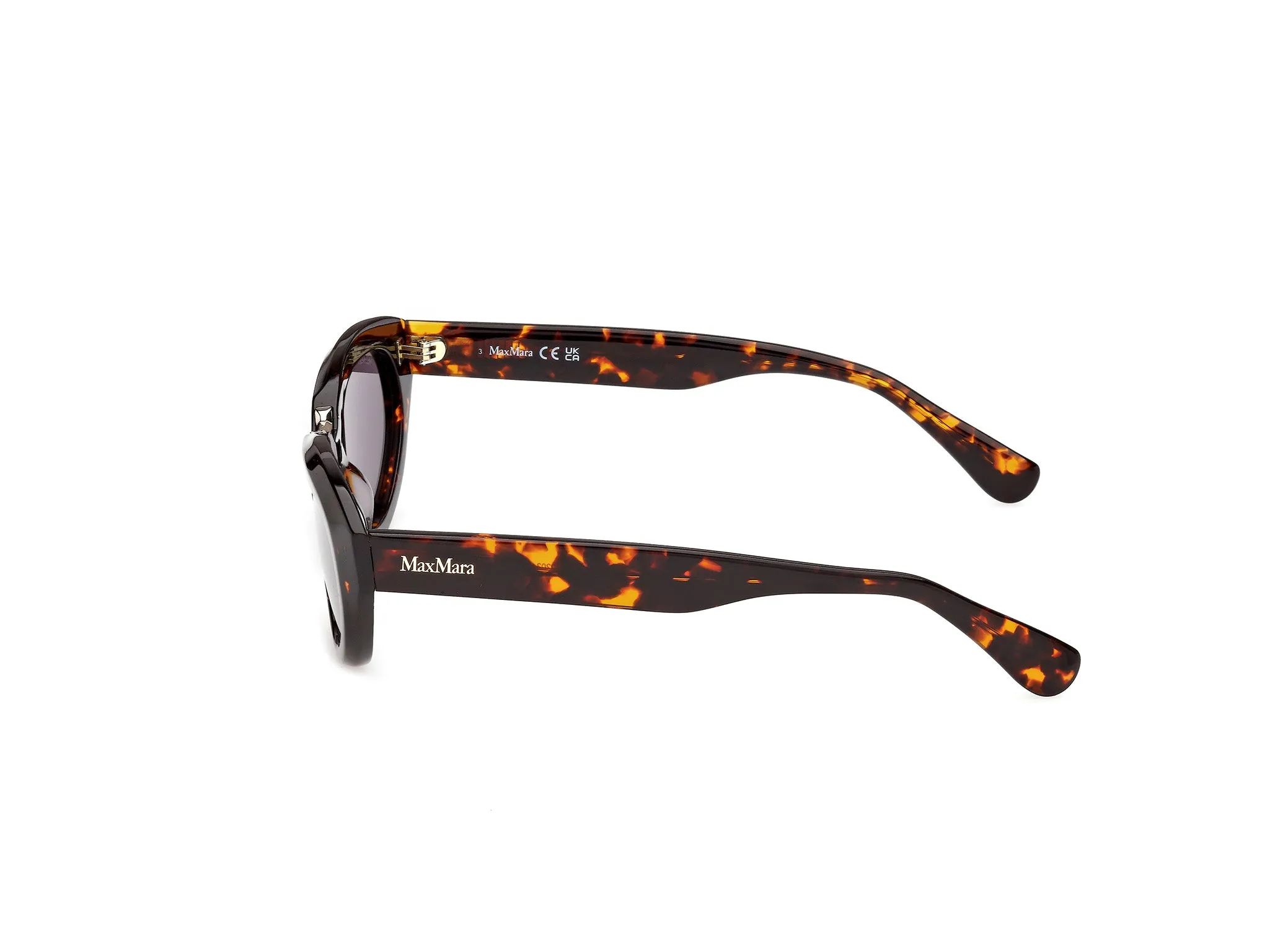 Max Mara MM0203 52A Occhiali da sole Havana Marrone Geometrica Normale - immagine 3
