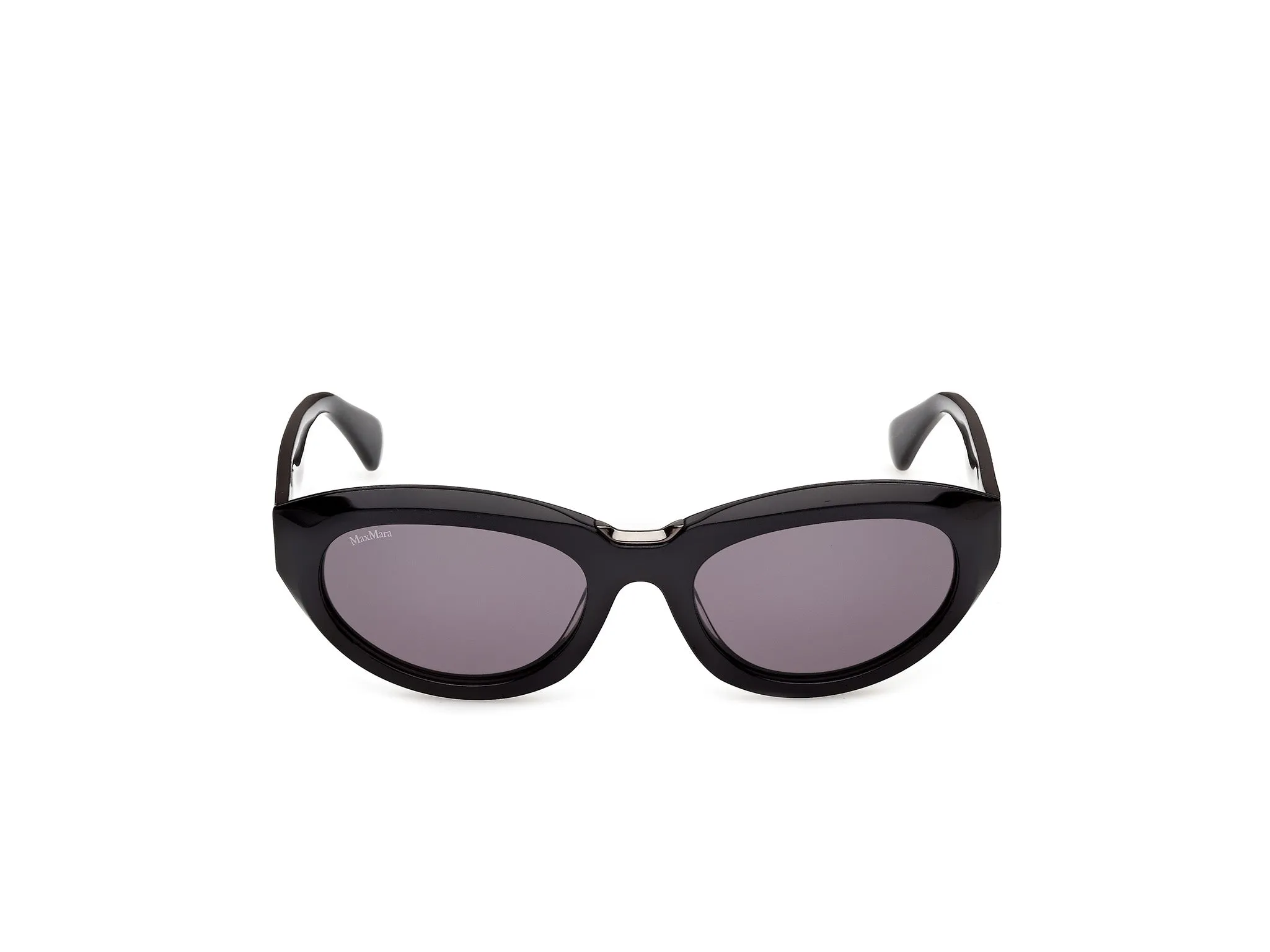 Max Mara MM0203 01A Occhiali da sole Nero Fumo Geometrica Normale - immagine 2