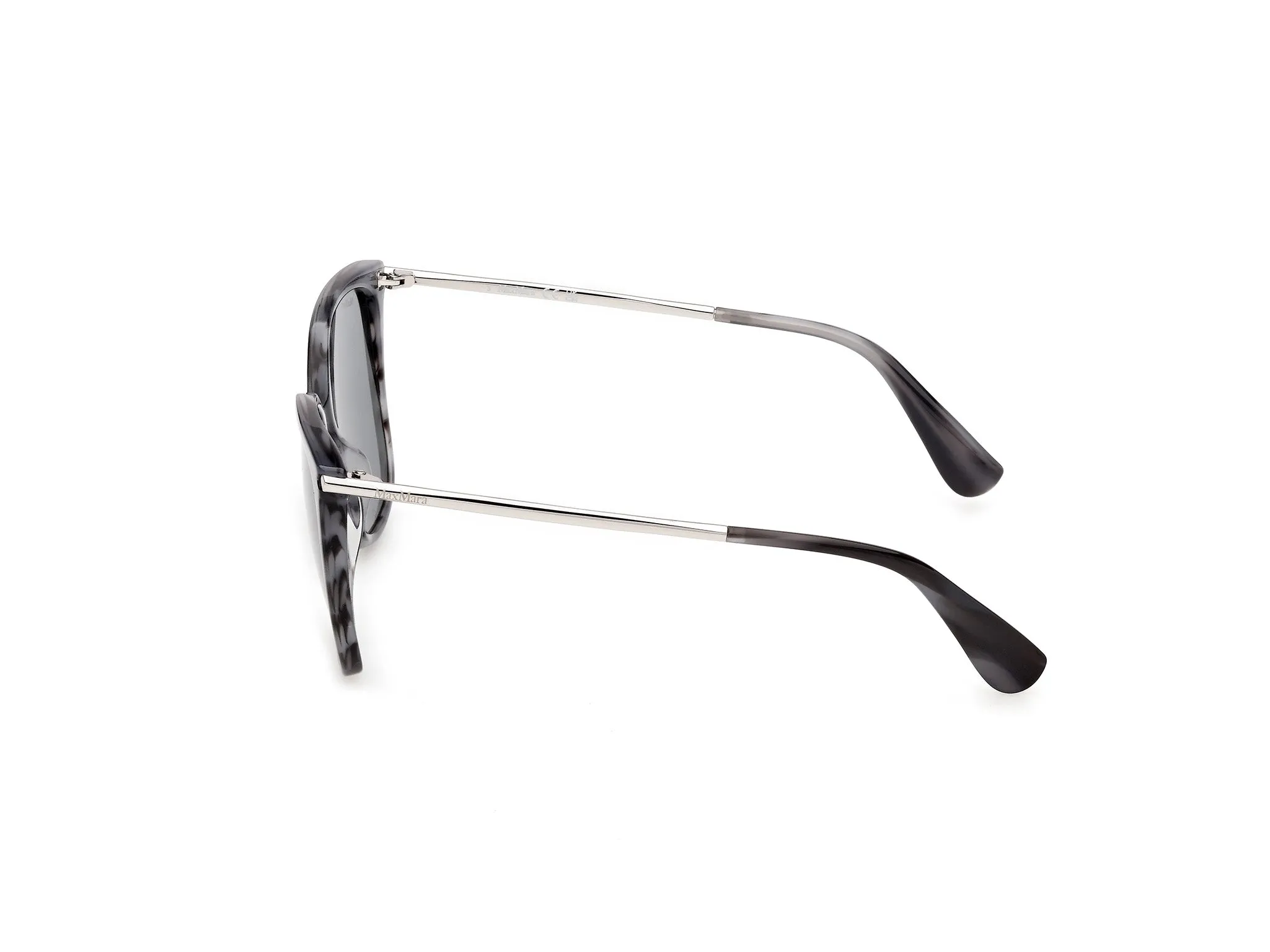 Max Mara MM0202 64A Occhiali da sole Azzurro Fumo Squadrata Normale - immagine 3