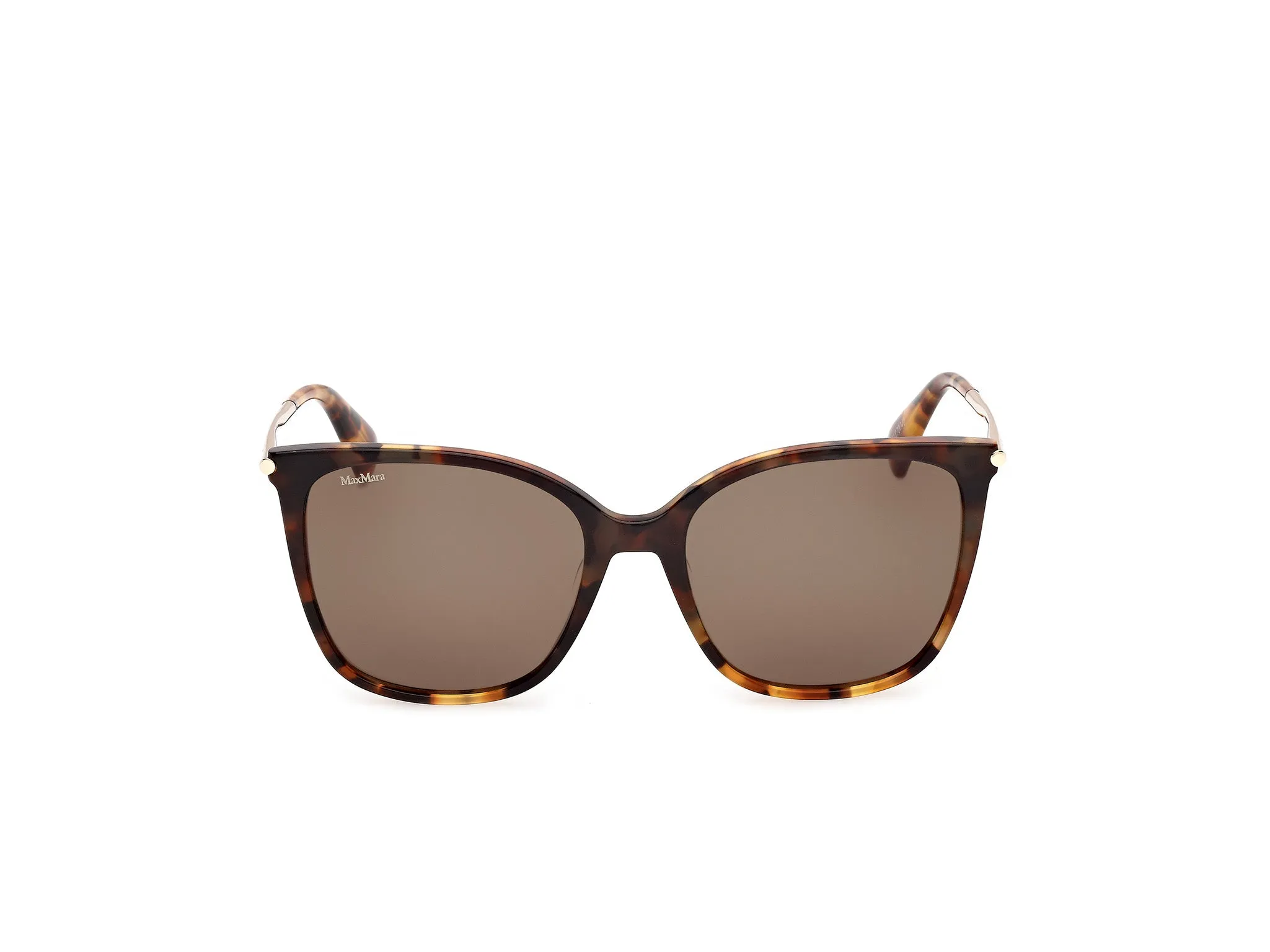 Max Mara MM0202 56J Occhiali da sole Havana Verde Squadrata Normale - immagine 2