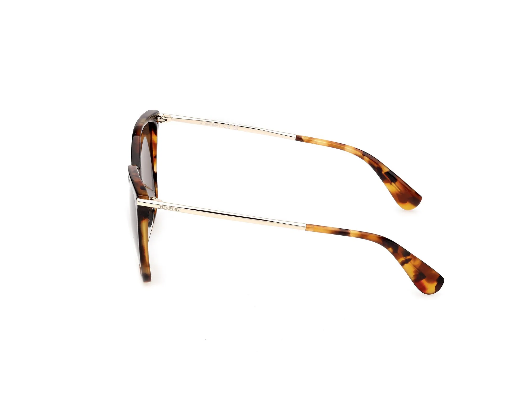 Max Mara MM0202 56J Occhiali da sole Havana Verde Squadrata Normale - immagine 3