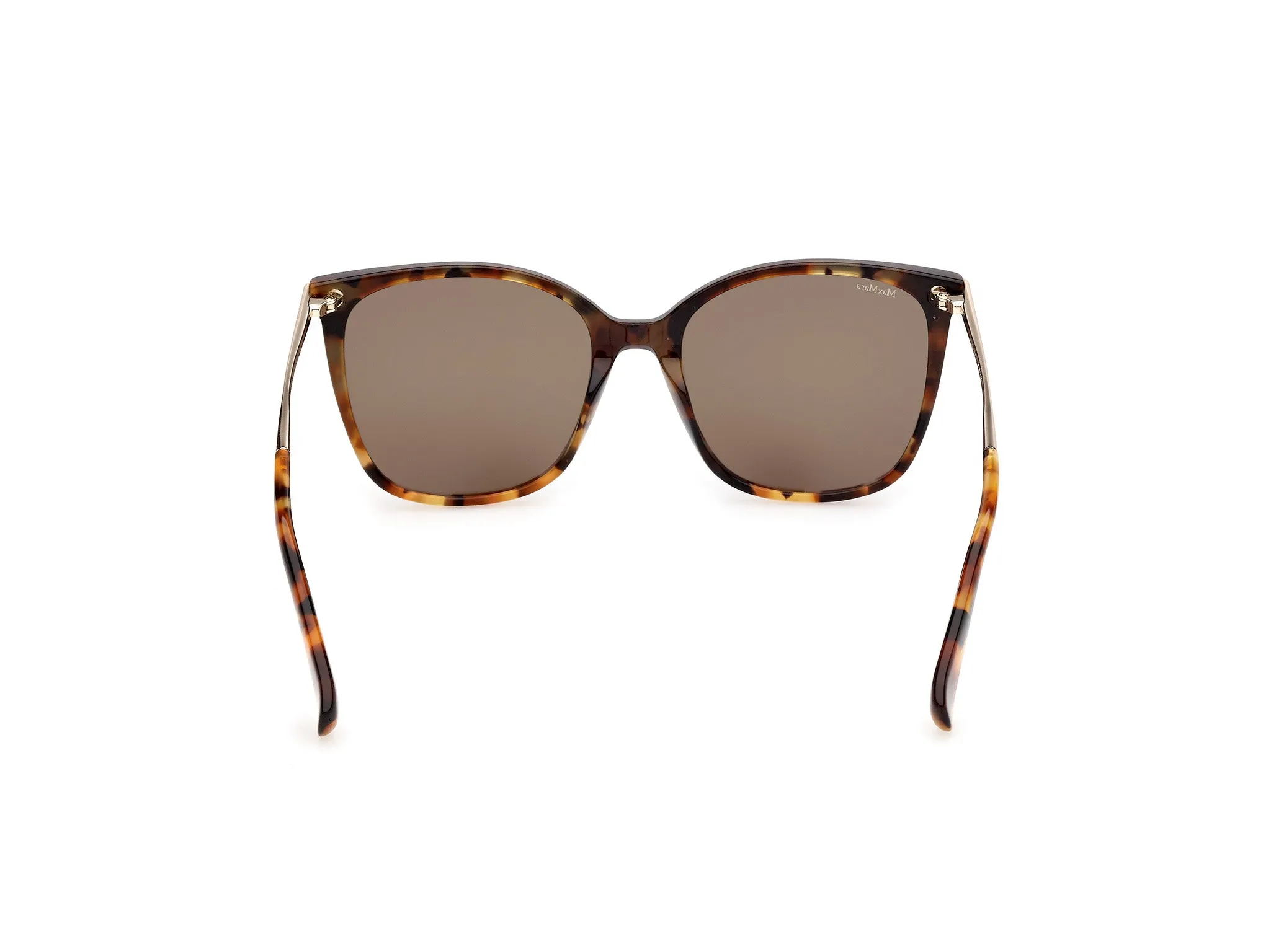 Max Mara MM0202 56J Occhiali da sole Havana Verde Squadrata Normale - immagine 4