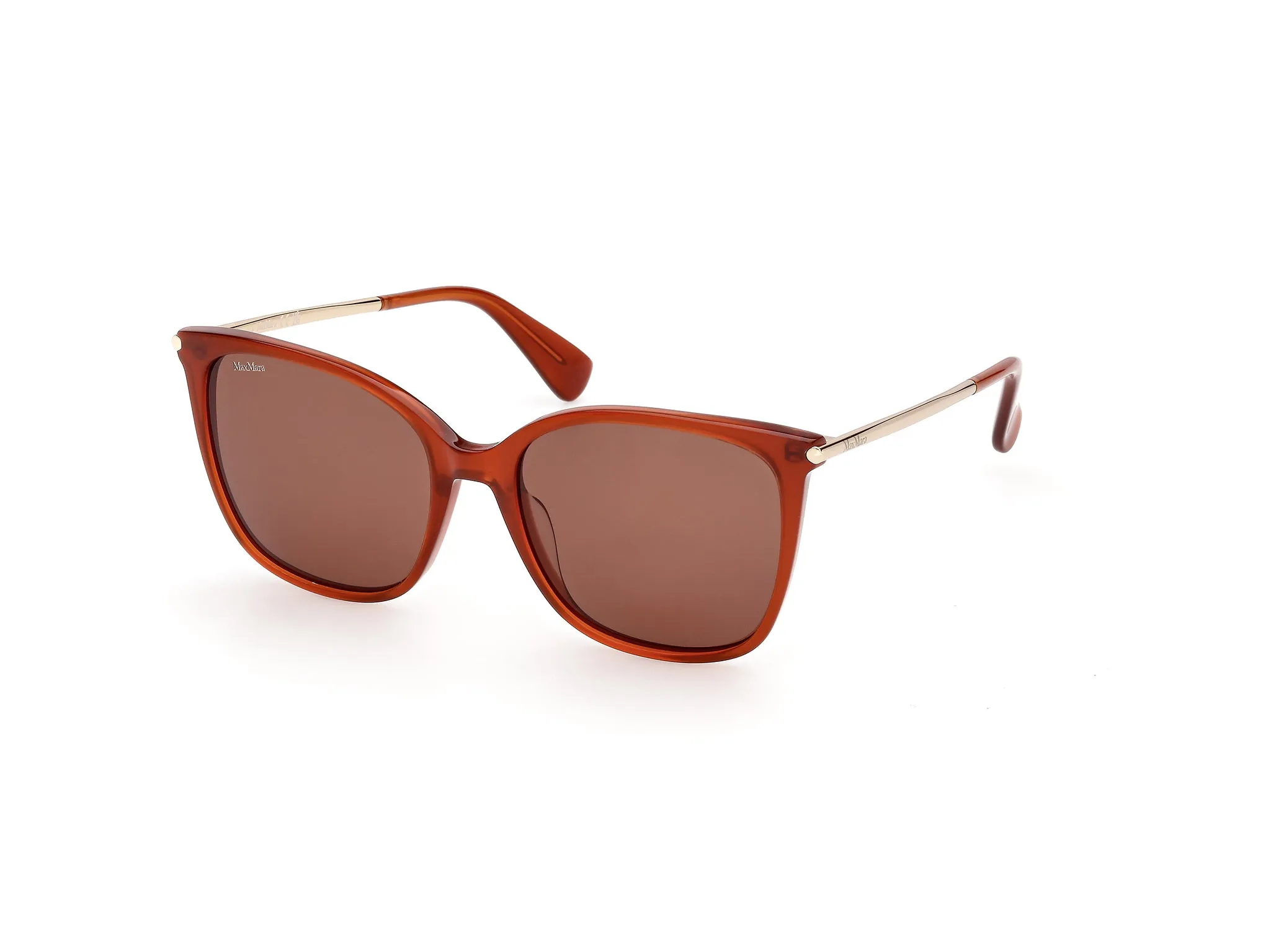 Max Mara MM0202 42E Occhiali da sole Arancione Marrone Squadrata Normale - immagine 1