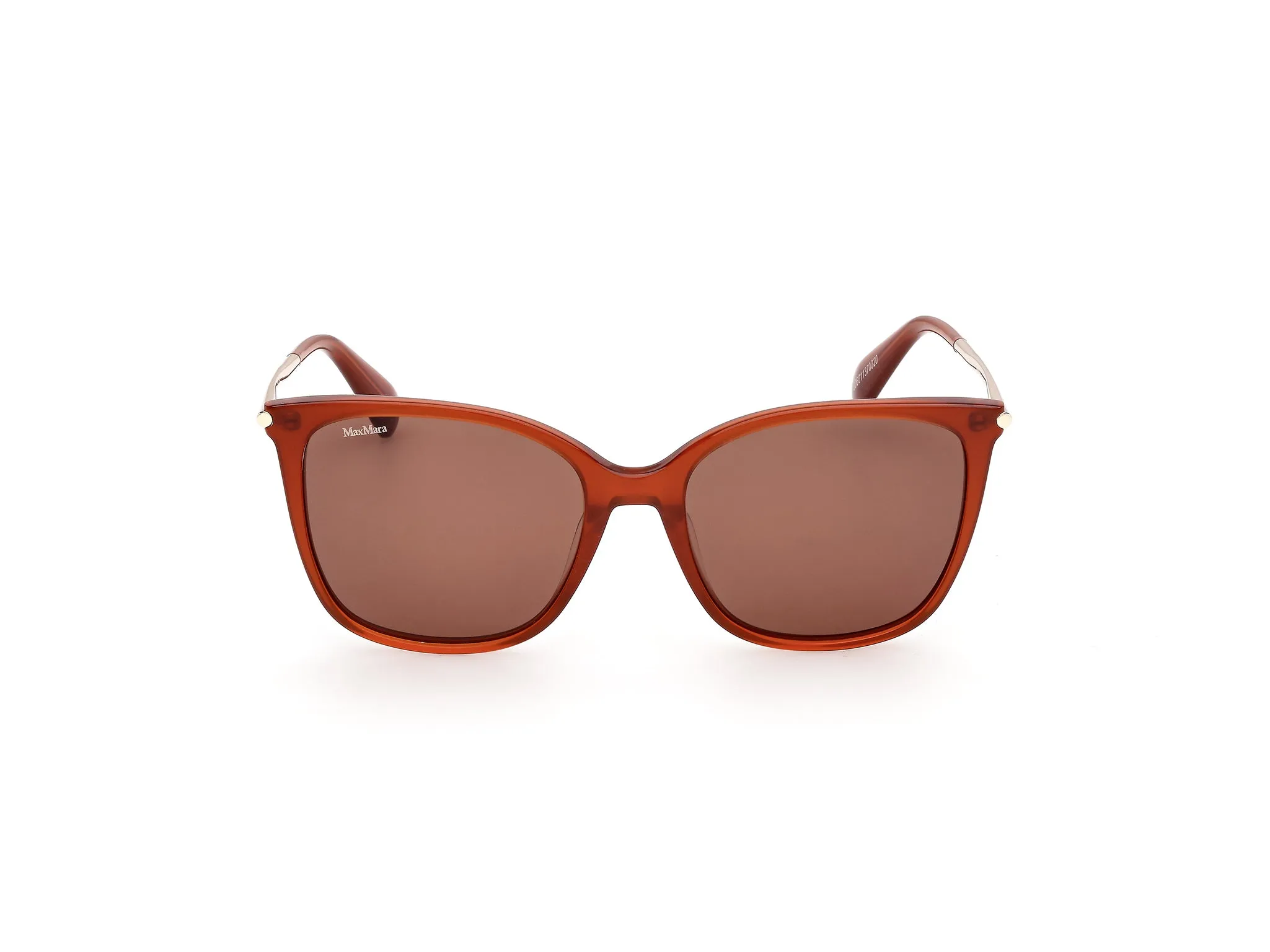 Max Mara MM0202 42E Occhiali da sole Arancione Marrone Squadrata Normale - immagine 2