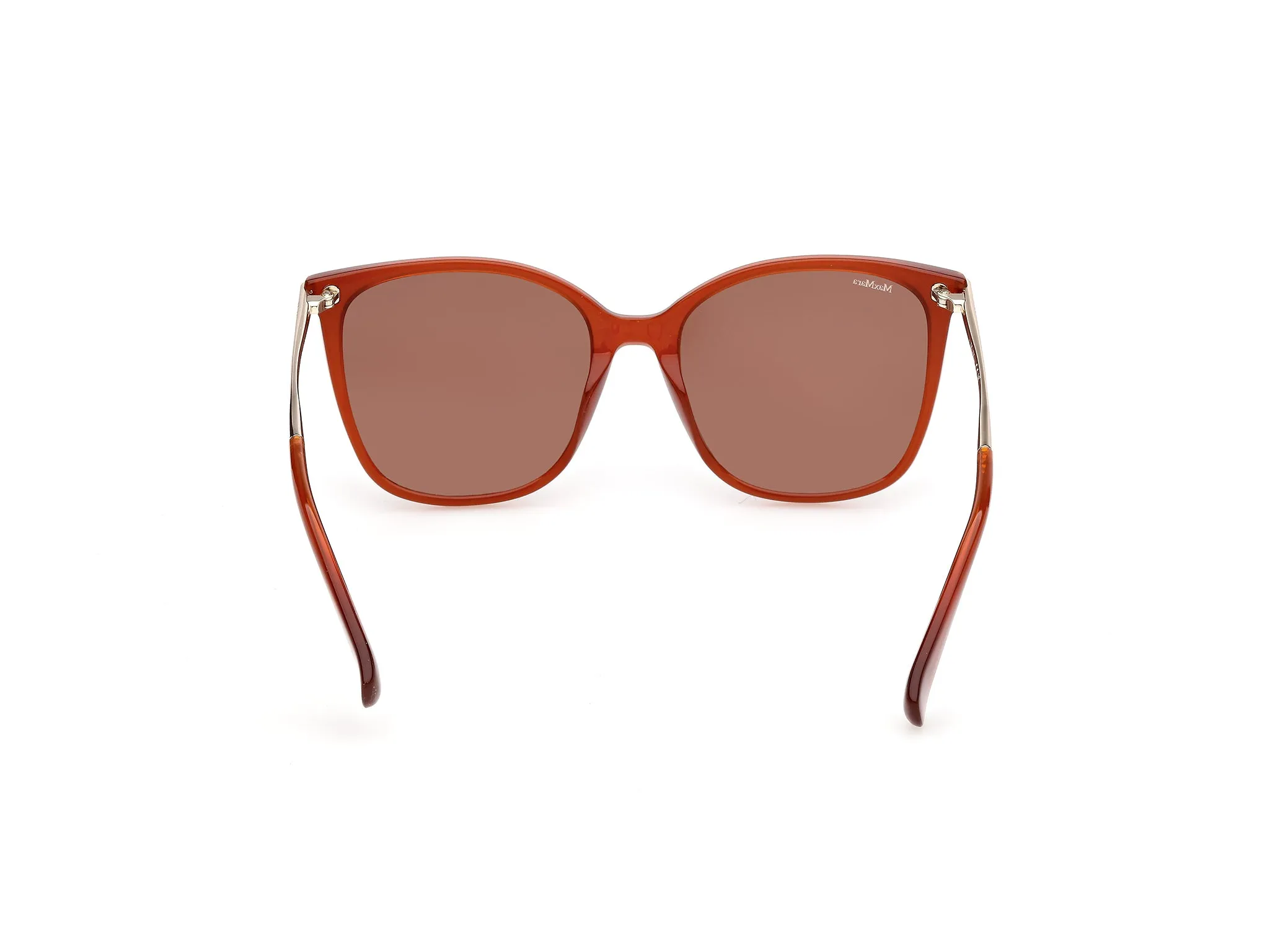 Max Mara MM0202 42E Occhiali da sole Arancione Marrone Squadrata Normale - immagine 4