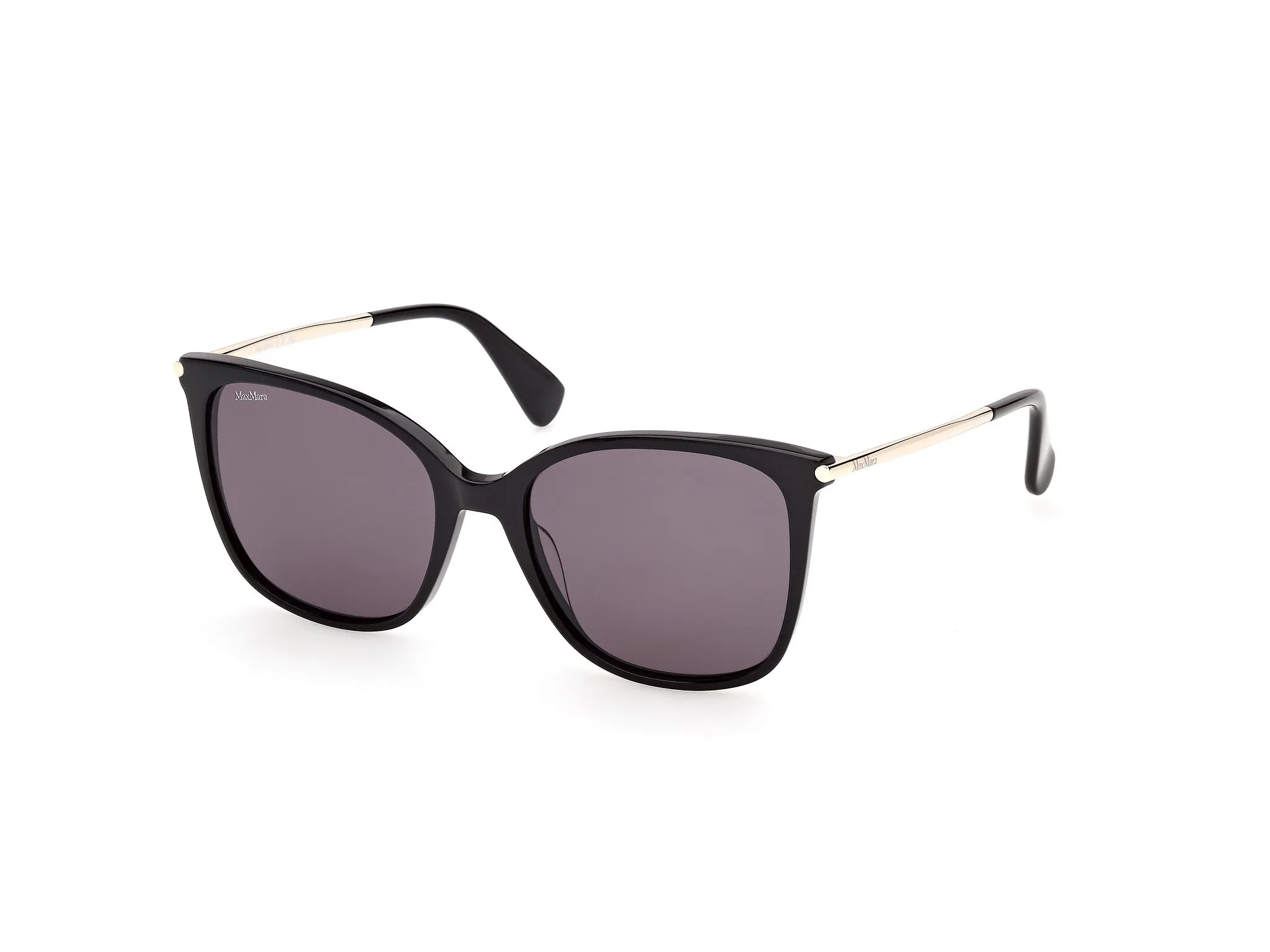 Max Mara MM0202 01A Occhiali da sole Nero Fumo Squadrata Normale - immagine 1
