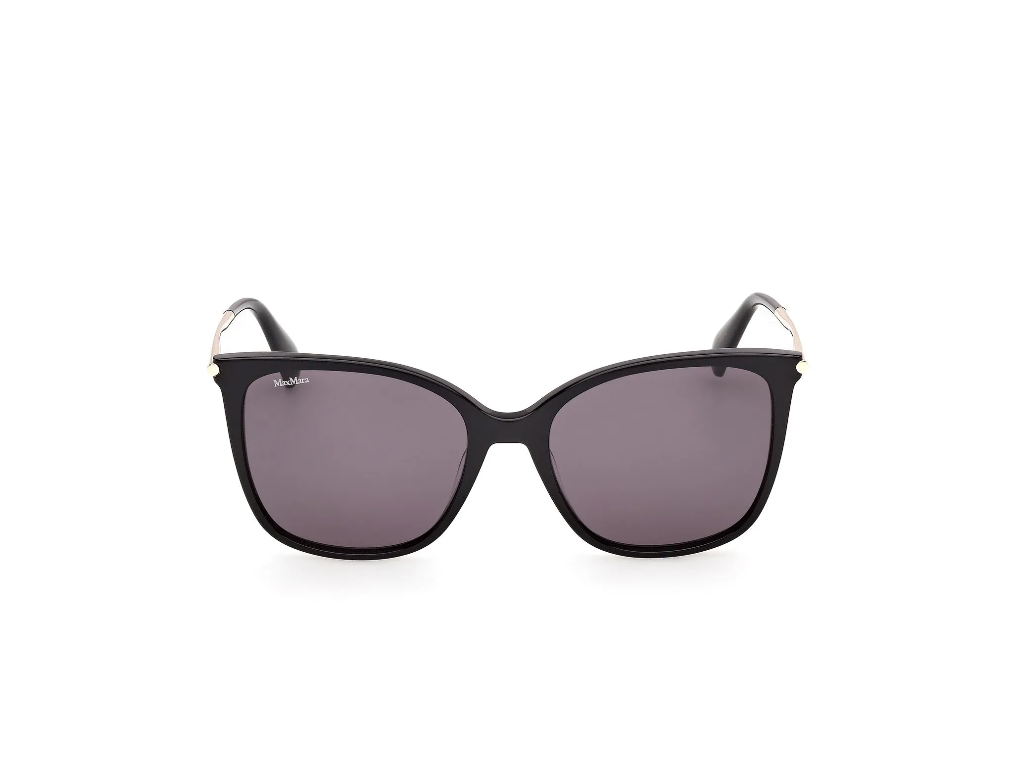 Max Mara MM0202 01A Occhiali da sole Nero Fumo Squadrata Normale - immagine 2