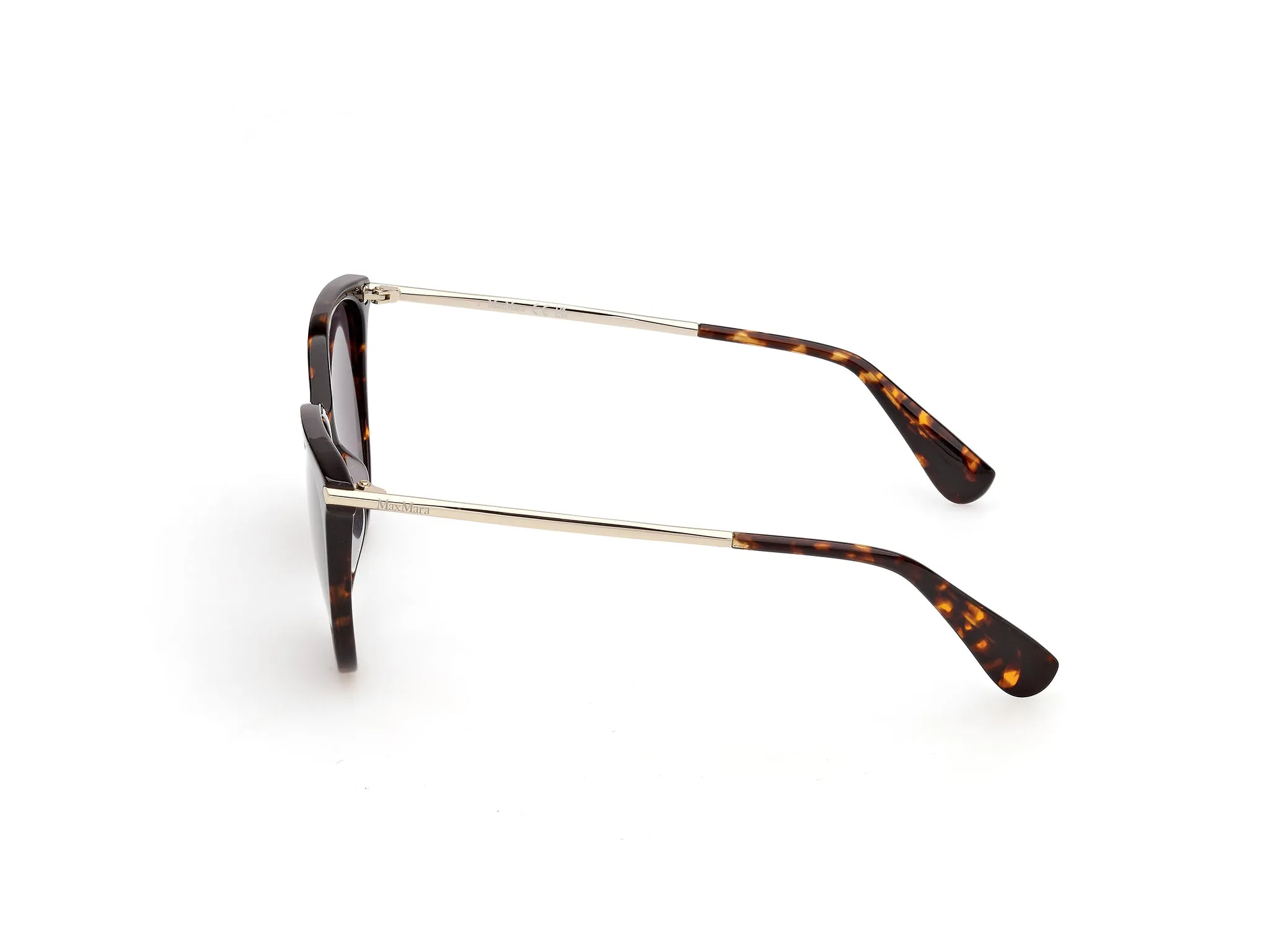Max Mara MM0201 52A Occhiali da sole Havana Fumo Squadrata Normale - immagine 3