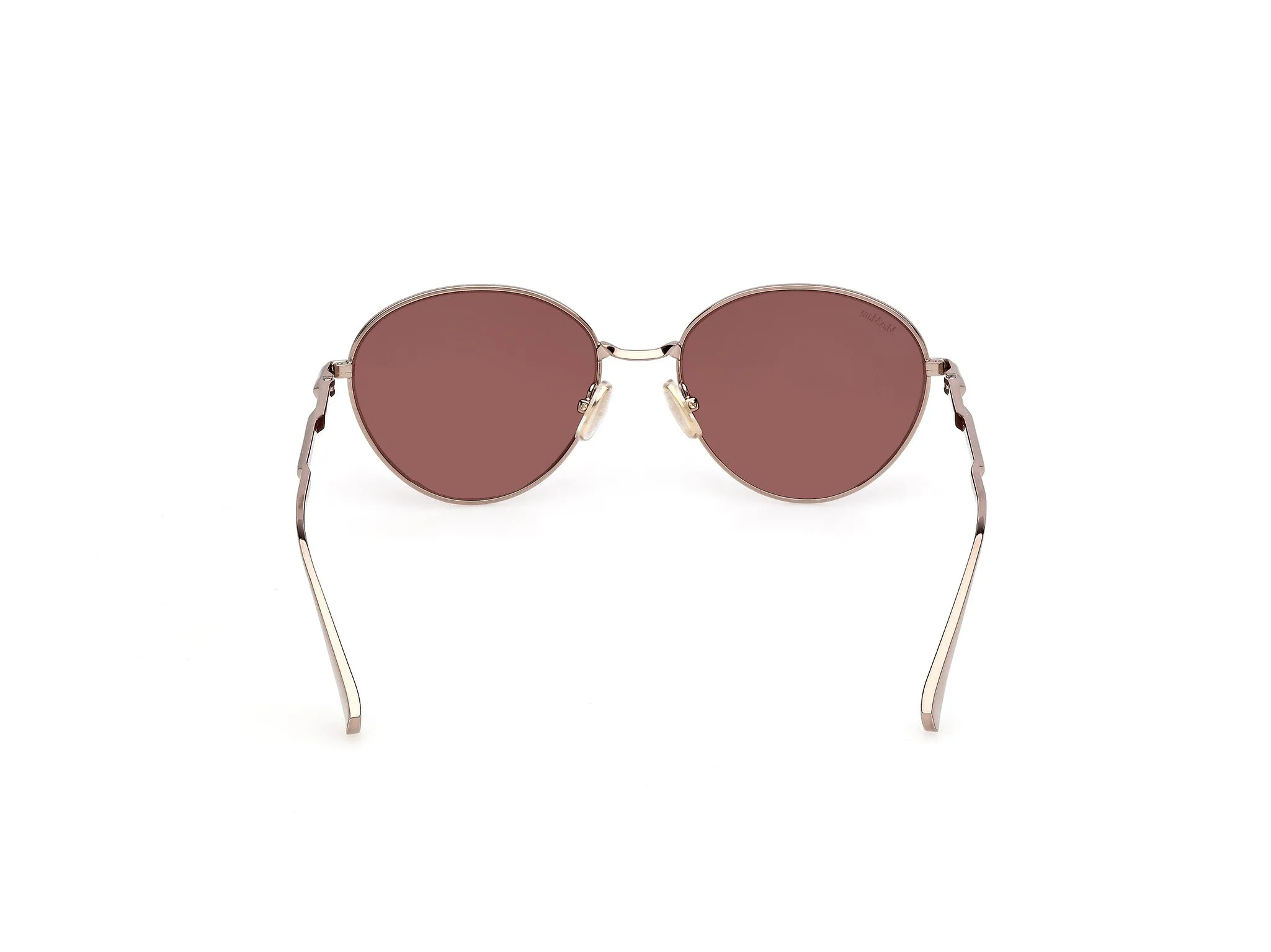 Max Mara MM0200 36S Occhiali da sole Metallo Bronzo Bordeaux Rotonda Normale - immagine 4