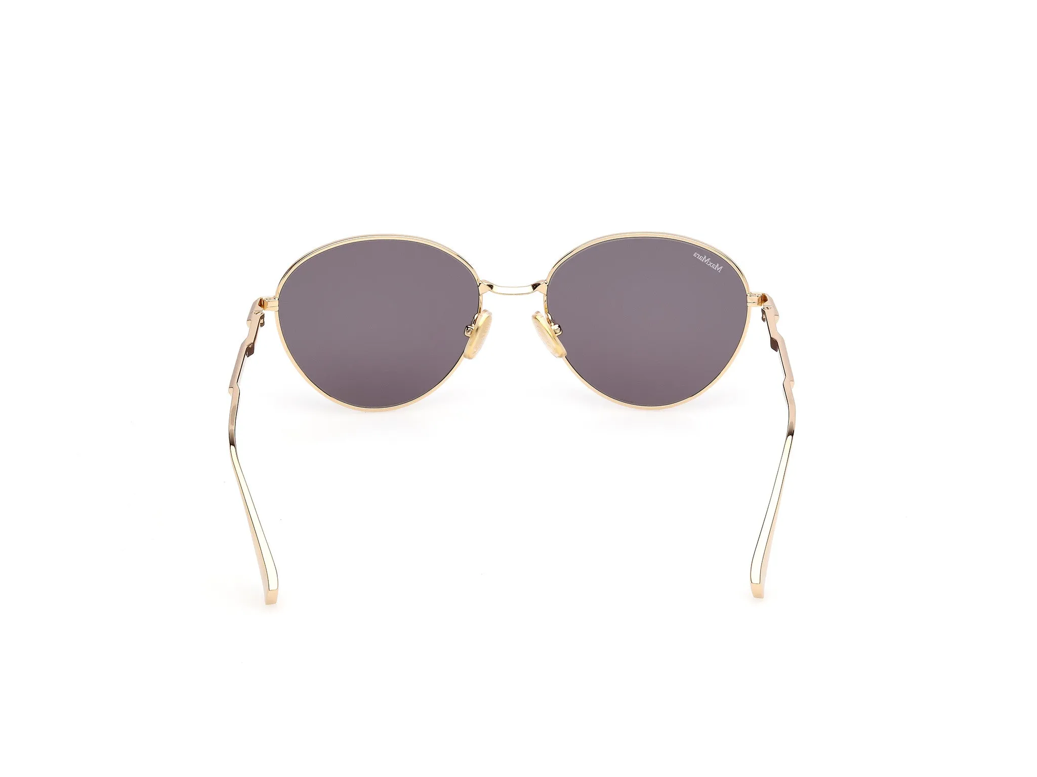 Max Mara MM0200 30A Occhiali da sole Metallo Oro Fumo Rotonda Normale - immagine 4