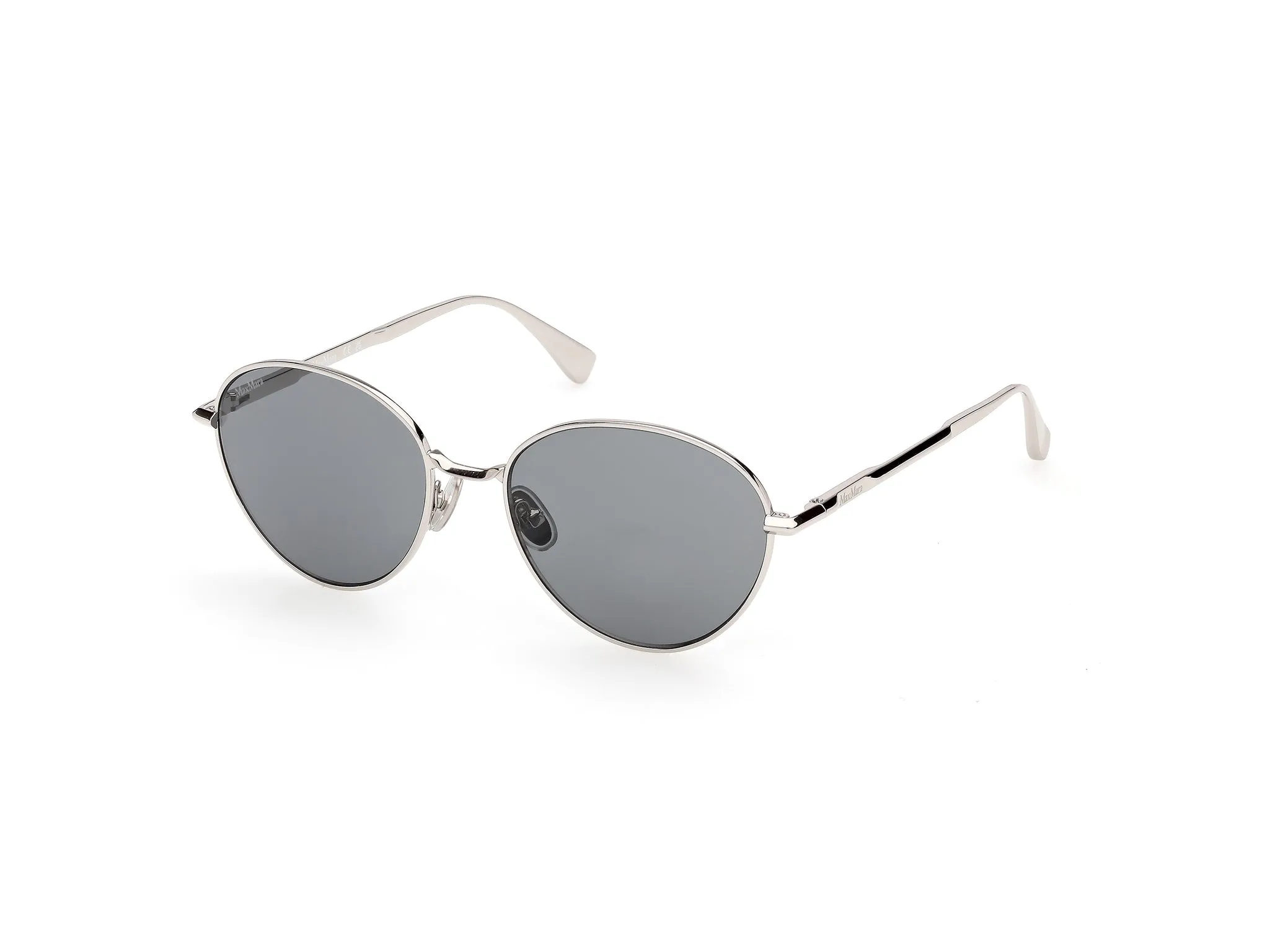 Max Mara MM0200 16A Occhiali da sole Metallo Palladio Fumo Rotonda Normale - immagine 1