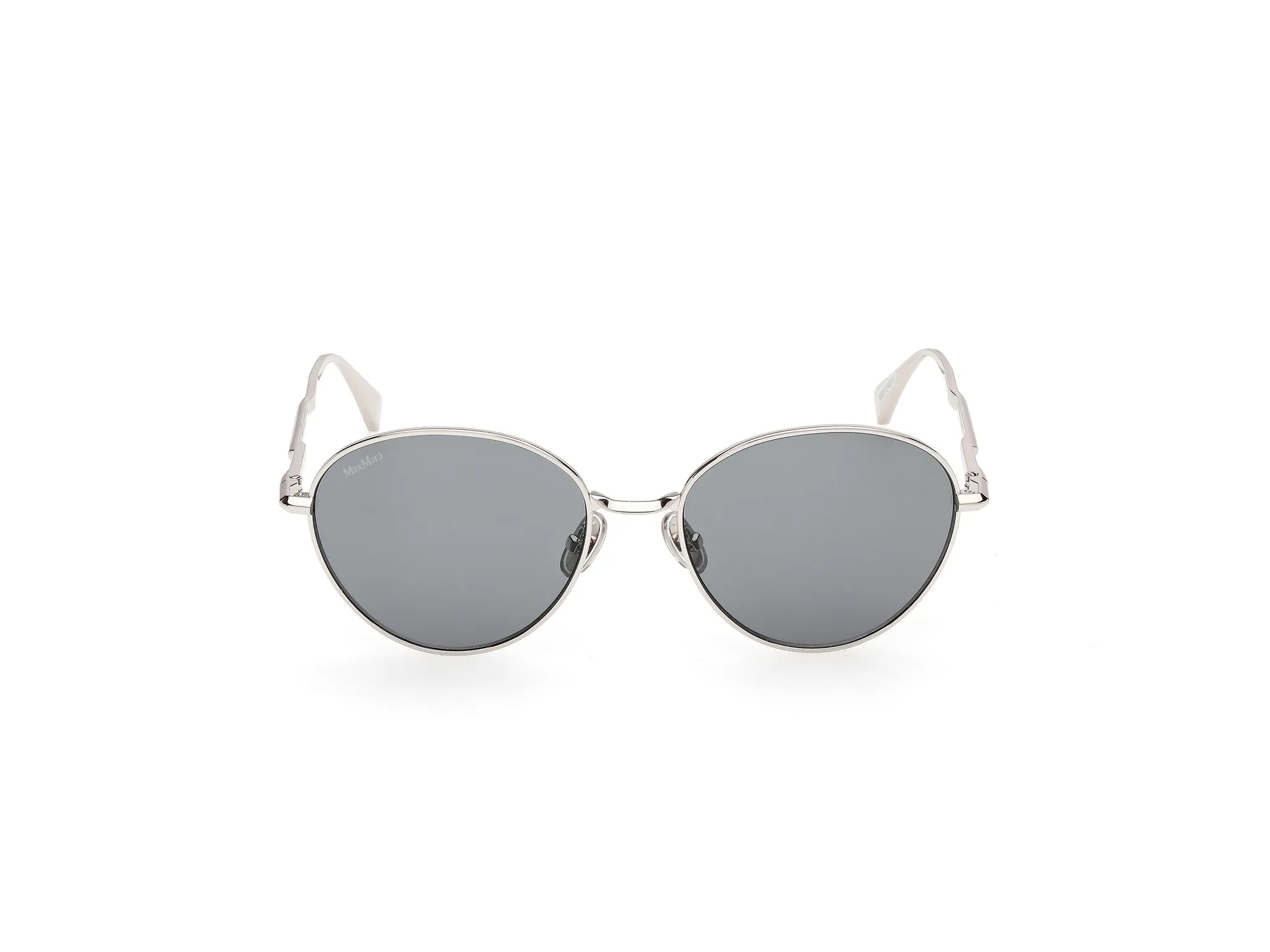 Max Mara MM0200 16A Occhiali da sole Metallo Palladio Fumo Rotonda Normale - immagine 2