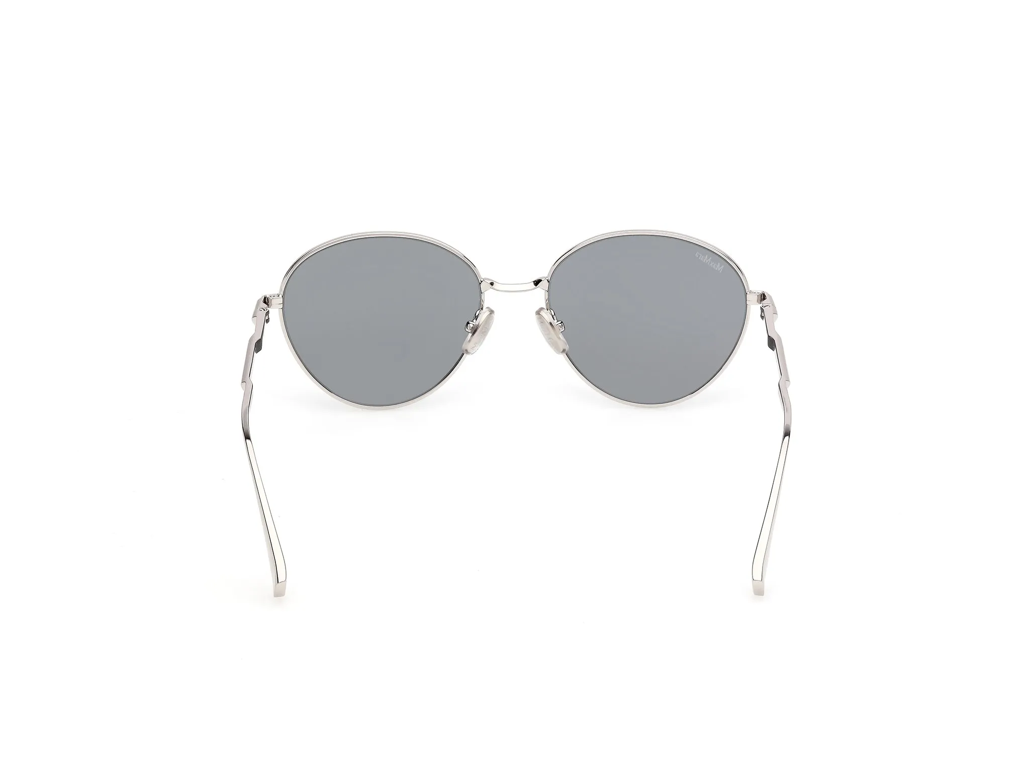 Max Mara MM0200 16A Occhiali da sole Metallo Palladio Fumo Rotonda Normale - immagine 4