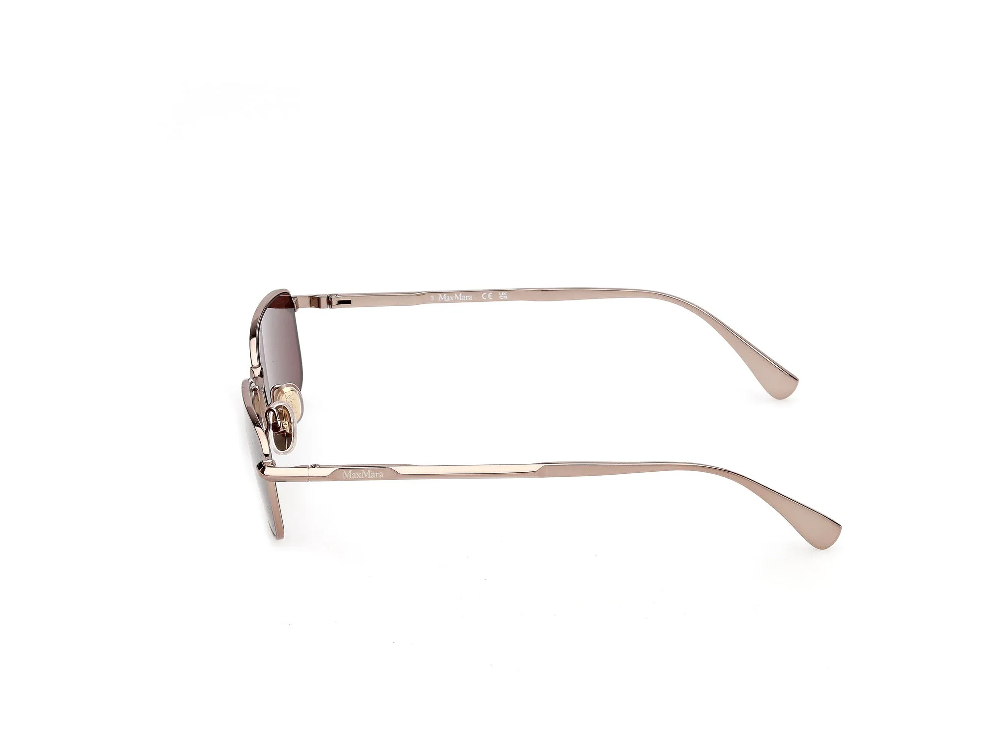 Max Mara MM0199 36S Occhiali da sole Metallo Bronzo Bordeaux Normale - immagine 3