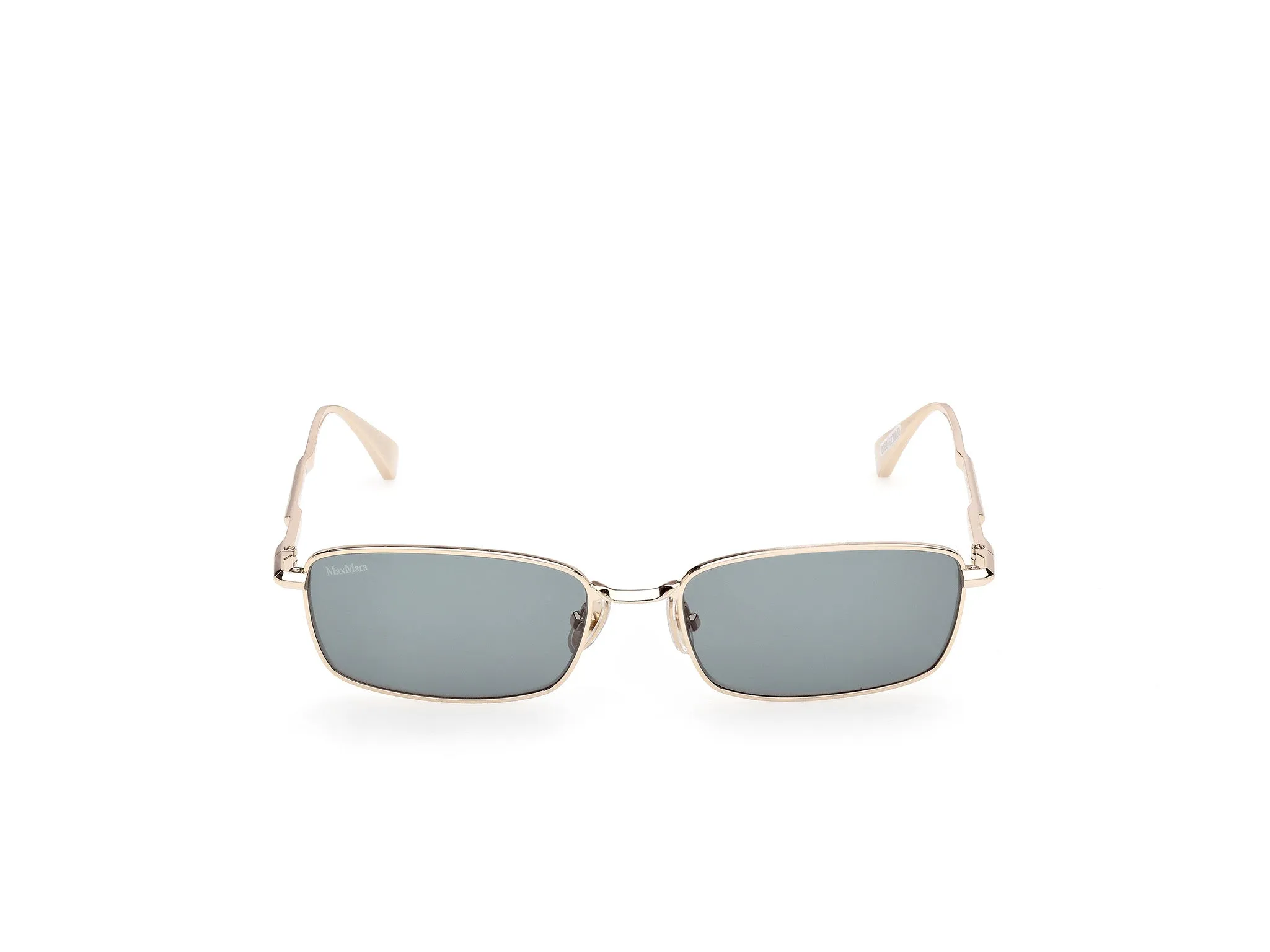 Max Mara MM0199 32N Occhiali da sole Metallo Oro Verde Normale - immagine 2