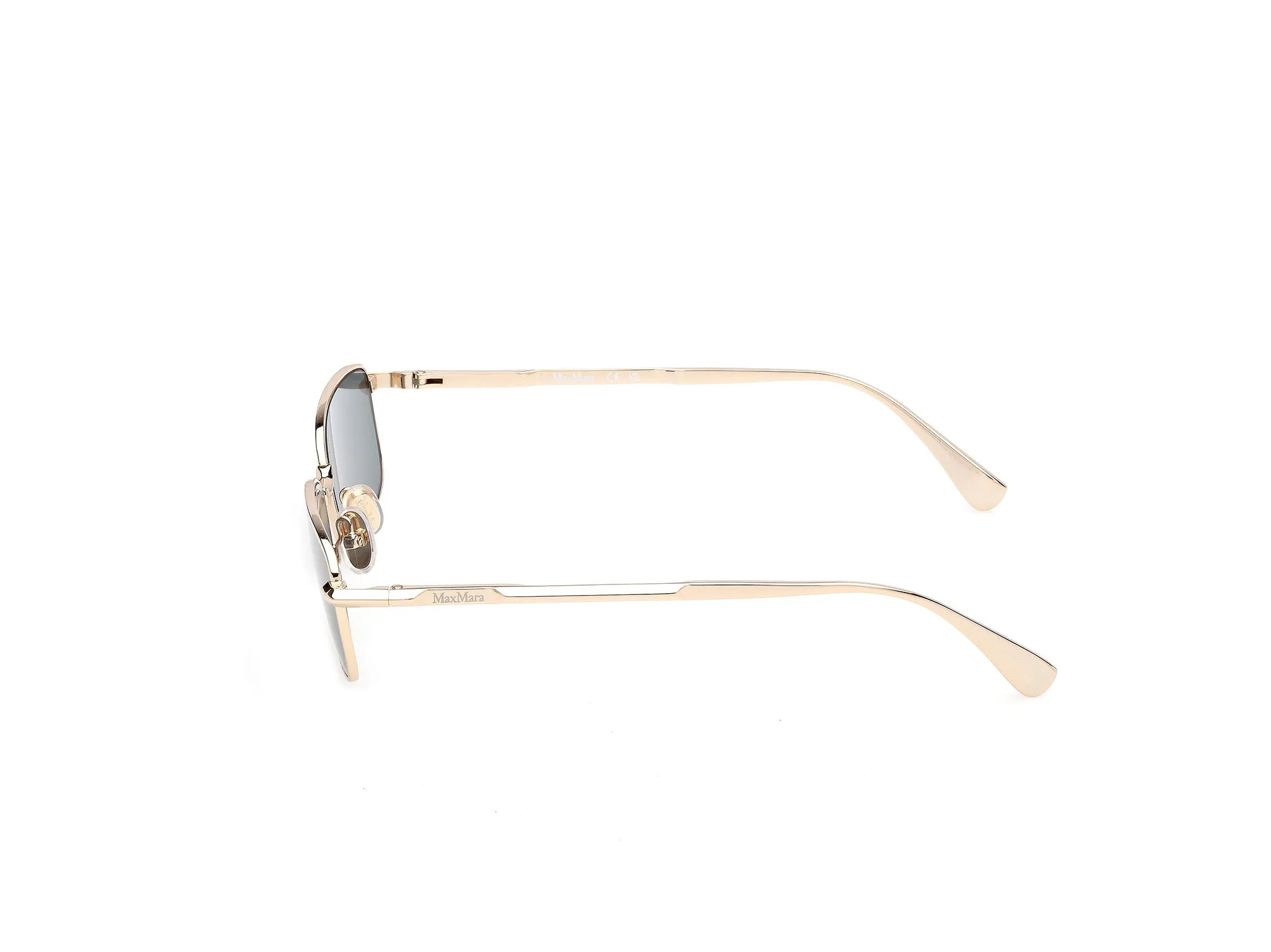 Max Mara MM0199 32N Occhiali da sole Metallo Oro Verde Normale - immagine 3