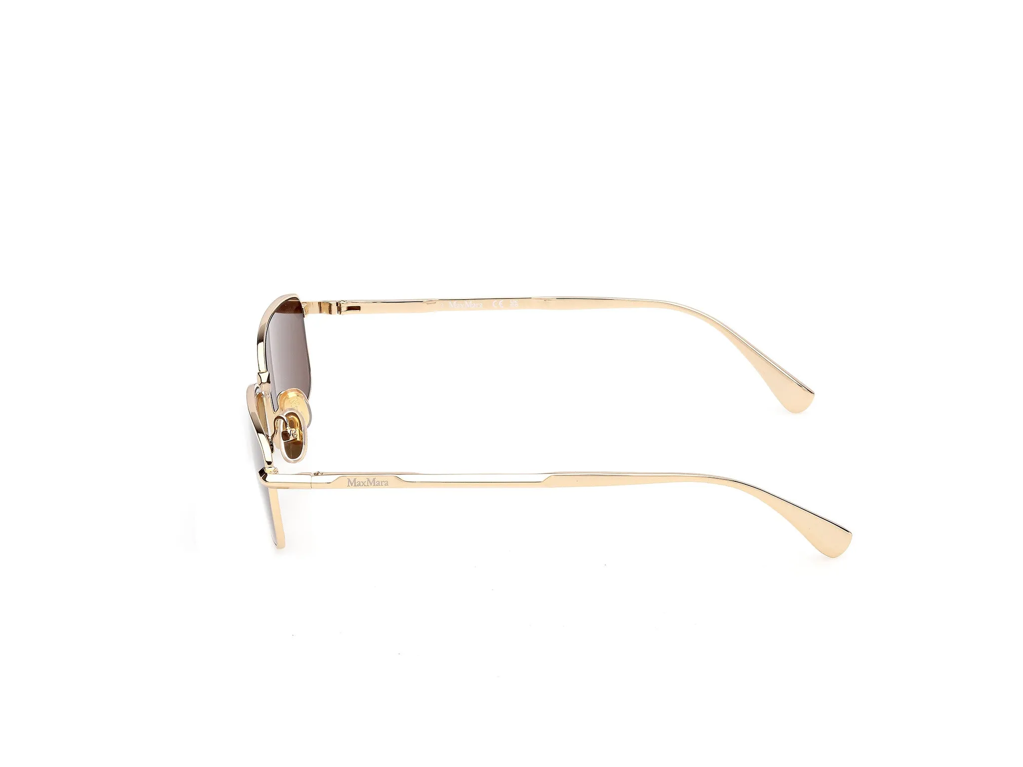 Max Mara MM0199 30E Occhiali da sole Metallo Oro Marrone Normale - immagine 3