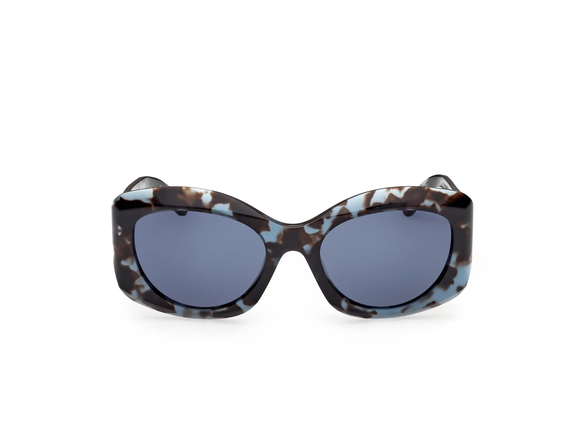 Emilio Pucci EP0259 55V Occhiali da sole Havana Blu Farfalla Normale - immagine 2