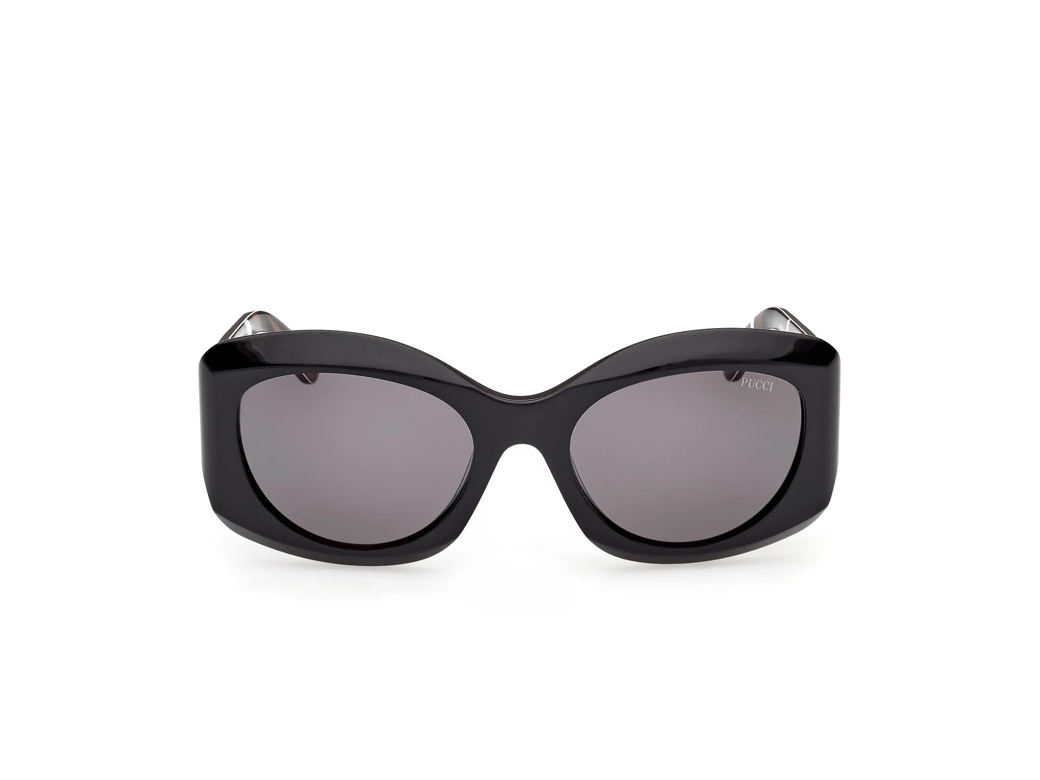 Emilio Pucci EP0259 01A Occhiali da sole Nero Fumo Farfalla Normale - immagine 2