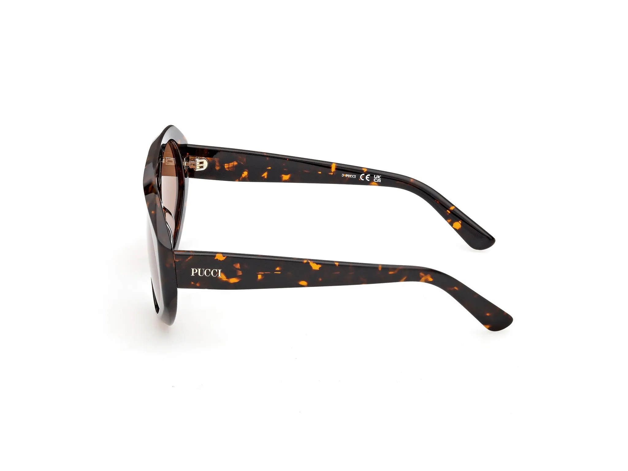 Emilio Pucci EP0258 52E Occhiali da sole Havana Marrone Squadrata Normale - immagine 3