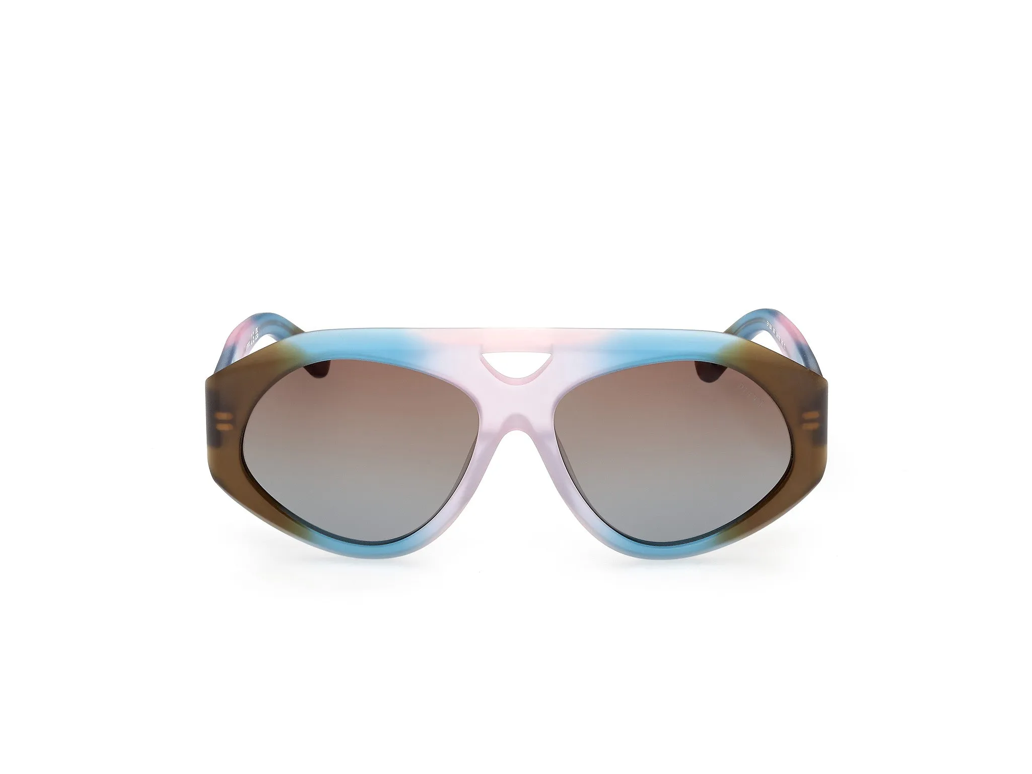 Emilio Pucci EP0258 50F Occhiali da sole Marrone Squadrata Normale - immagine 2